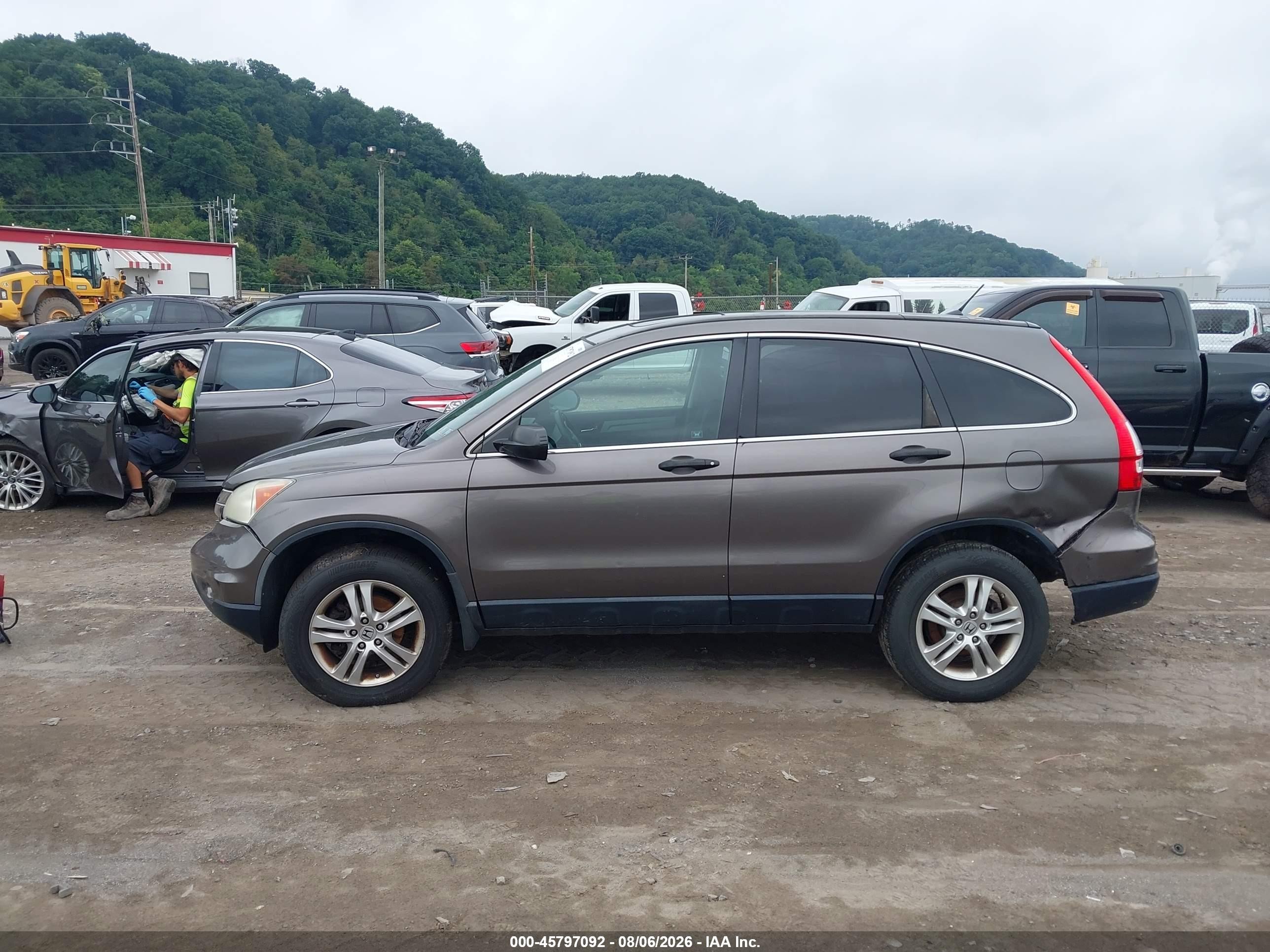 2010 Honda Cr-v Ex Коричневый vin: 3CZRE4H54AG705259