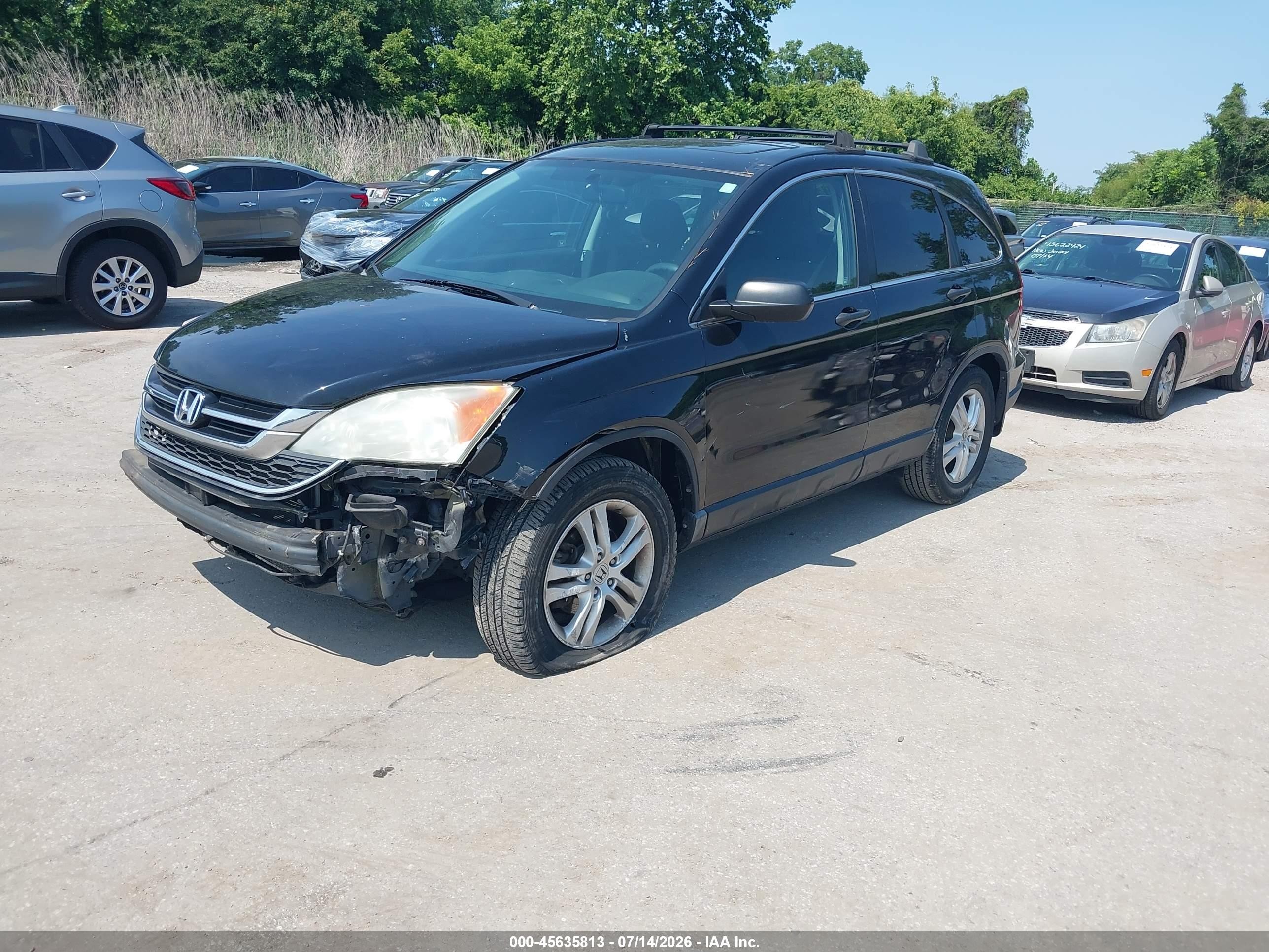 2011 Honda Cr-v Ex Черный vin: 3CZRE4H54BG704985