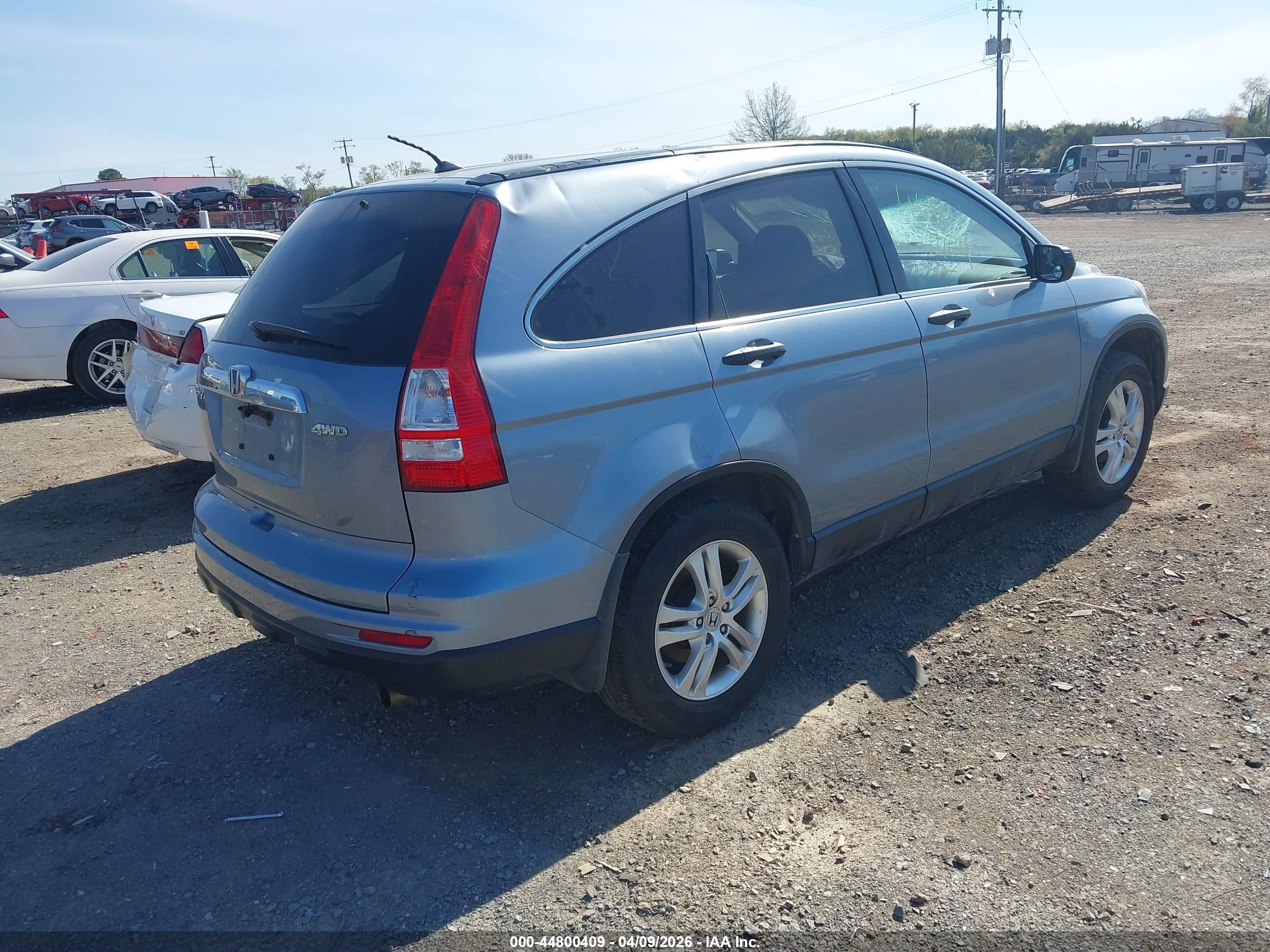 2010 Honda Cr-v Ex Light Blue vin: 3CZRE4H55AG703570