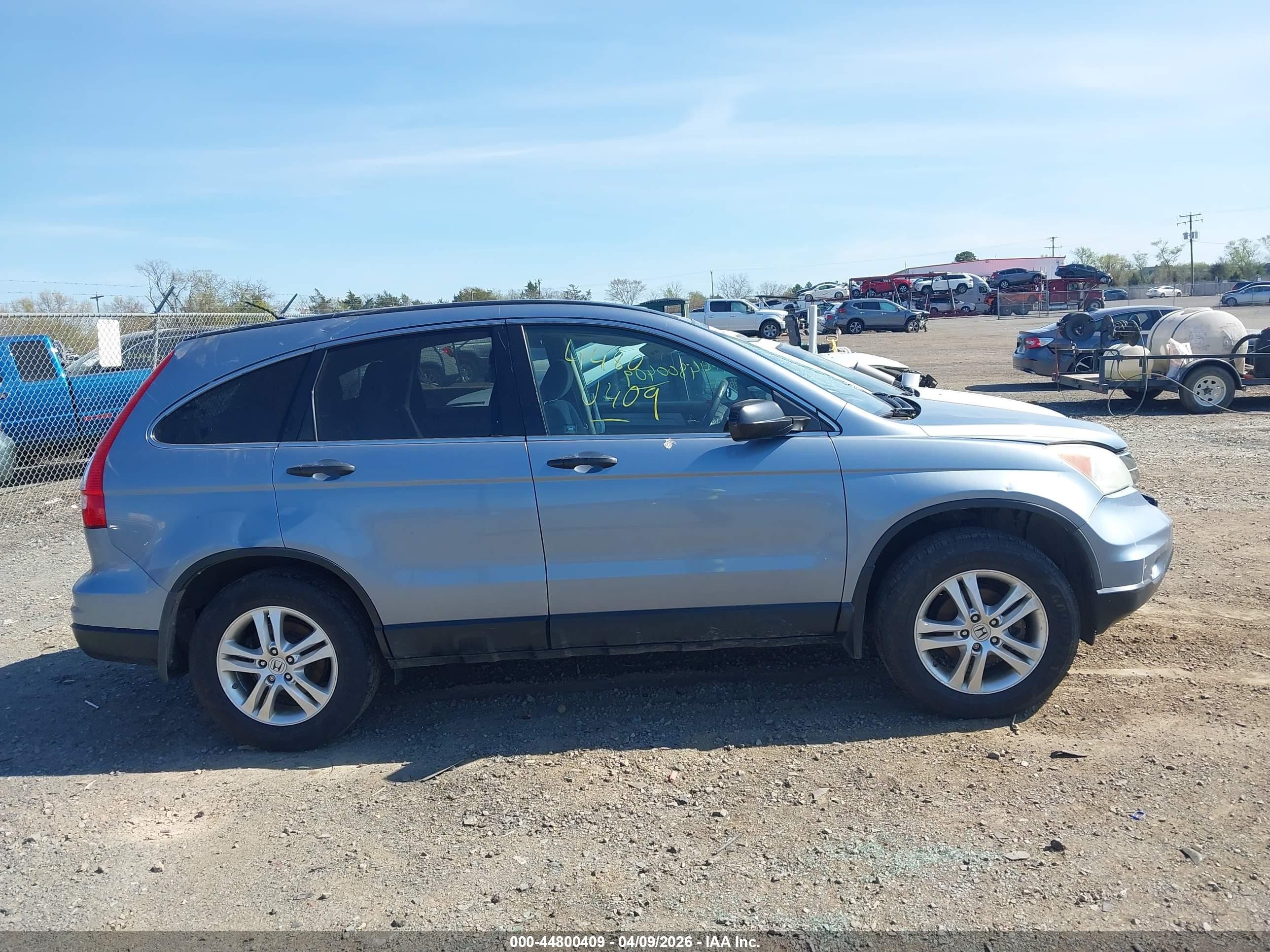 2010 Honda Cr-v Ex Light Blue vin: 3CZRE4H55AG703570