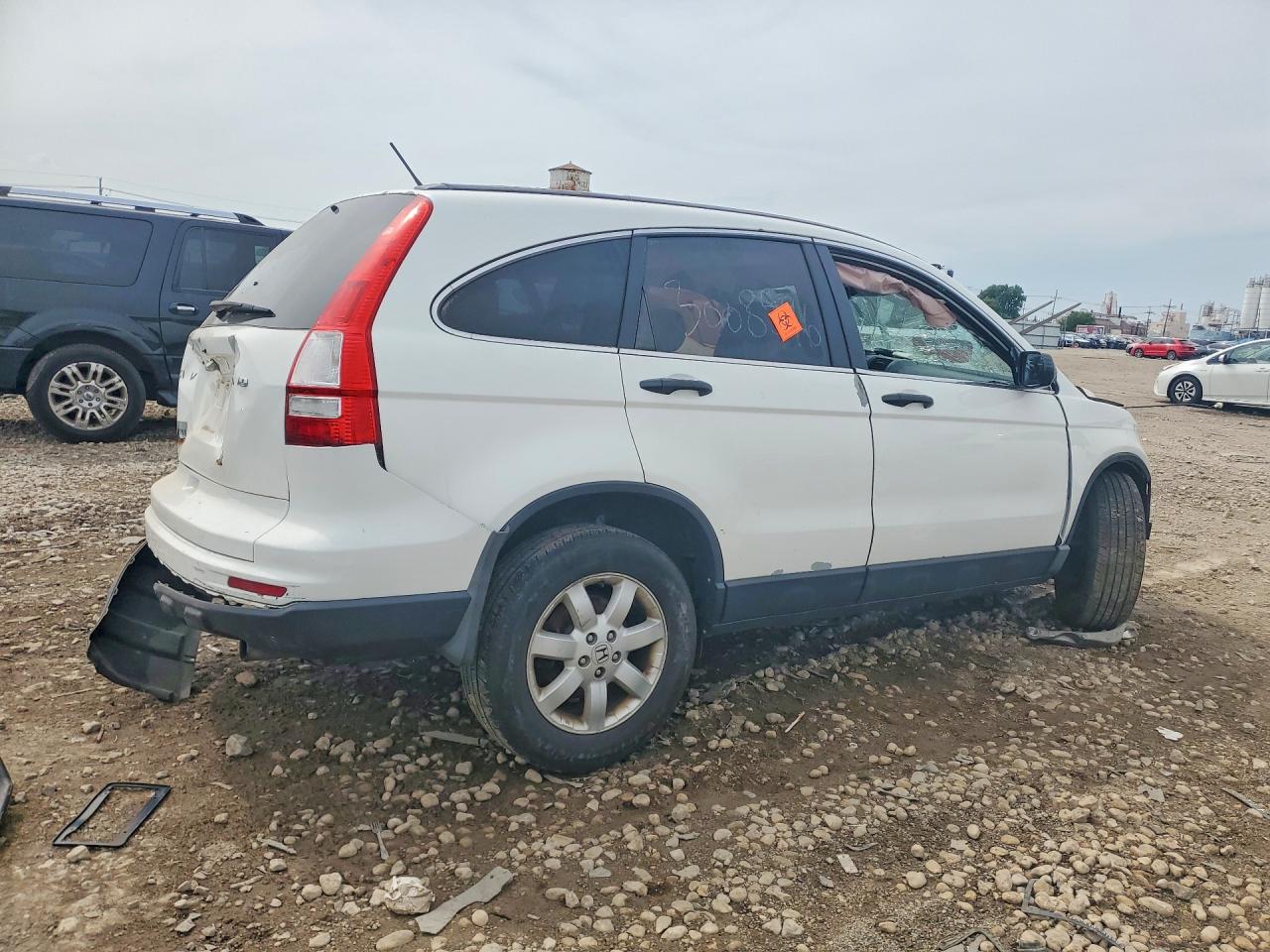 2010 Honda Cr-v Ex White vin: 3CZRE4H55AG705755