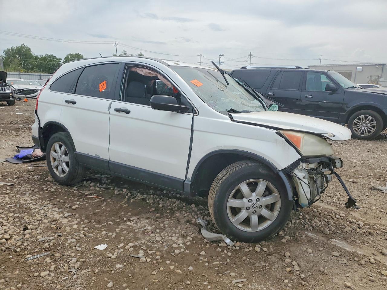 2010 Honda Cr-v Ex White vin: 3CZRE4H55AG705755