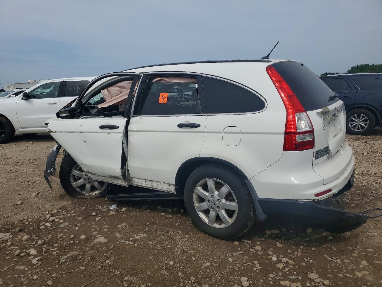 2010 Honda Cr-v Ex White vin: 3CZRE4H55AG705755