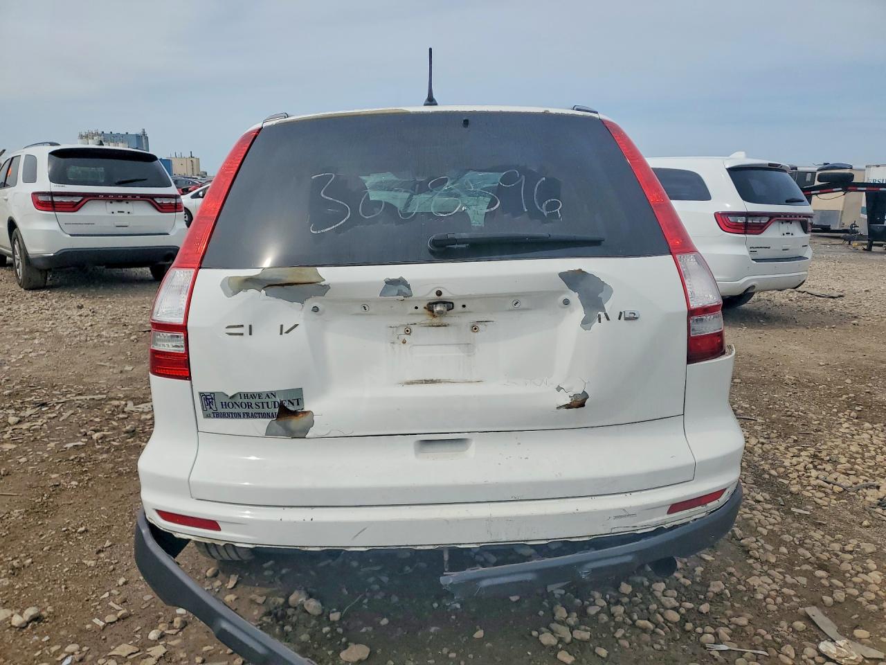 2010 Honda Cr-v Ex White vin: 3CZRE4H55AG705755