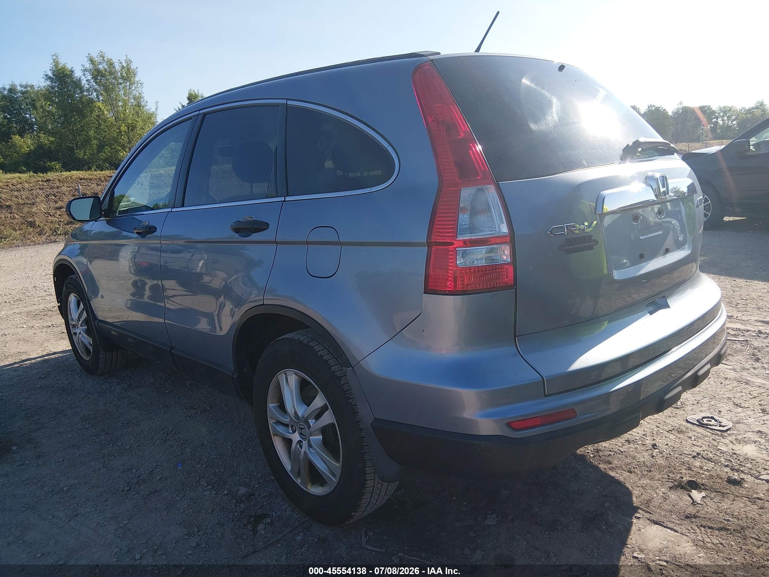 2010 Honda Cr-v Ex Light Blue vin: 3CZRE4H55AG706551