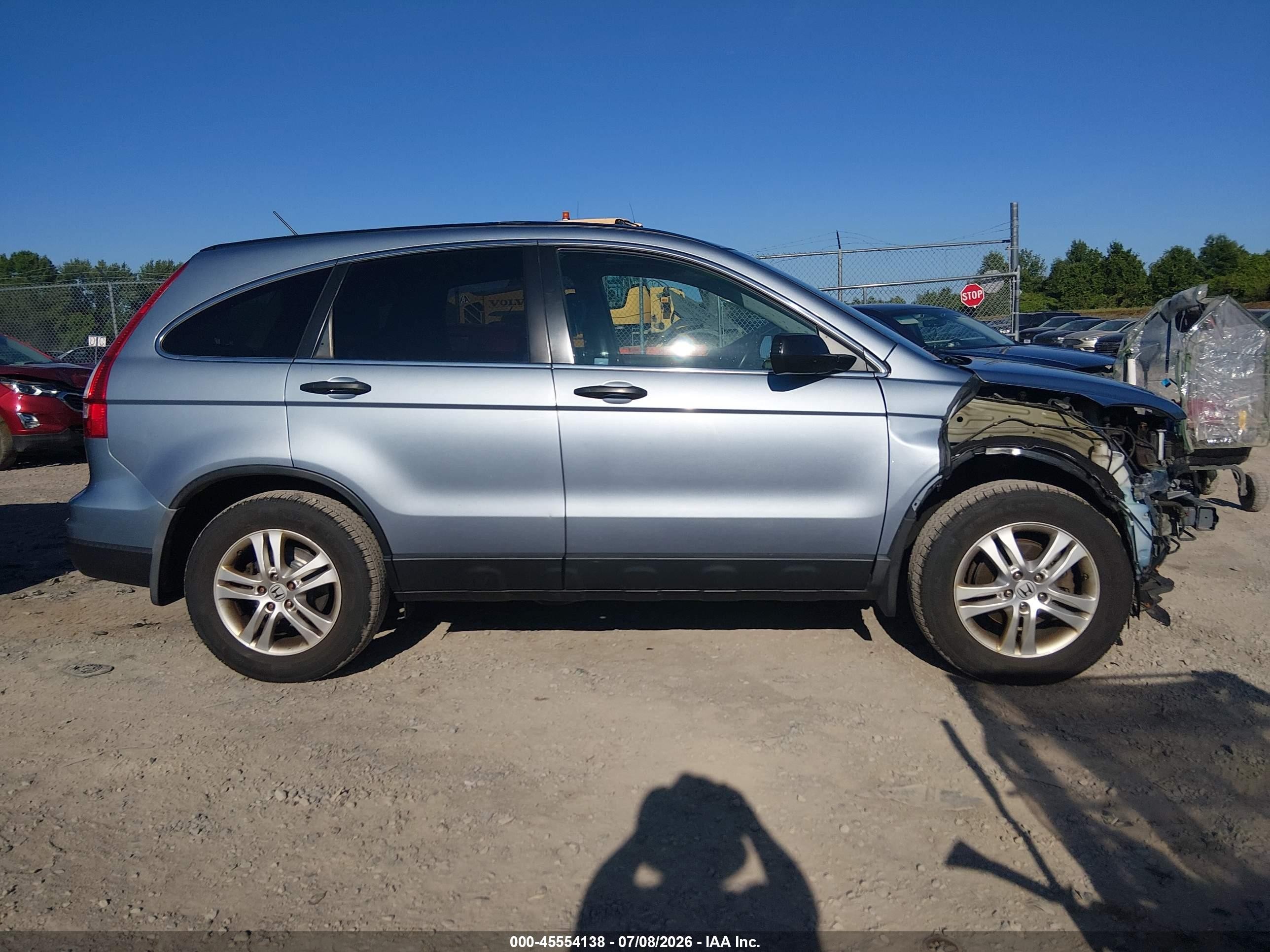2010 Honda Cr-v Ex Light Blue vin: 3CZRE4H55AG706551