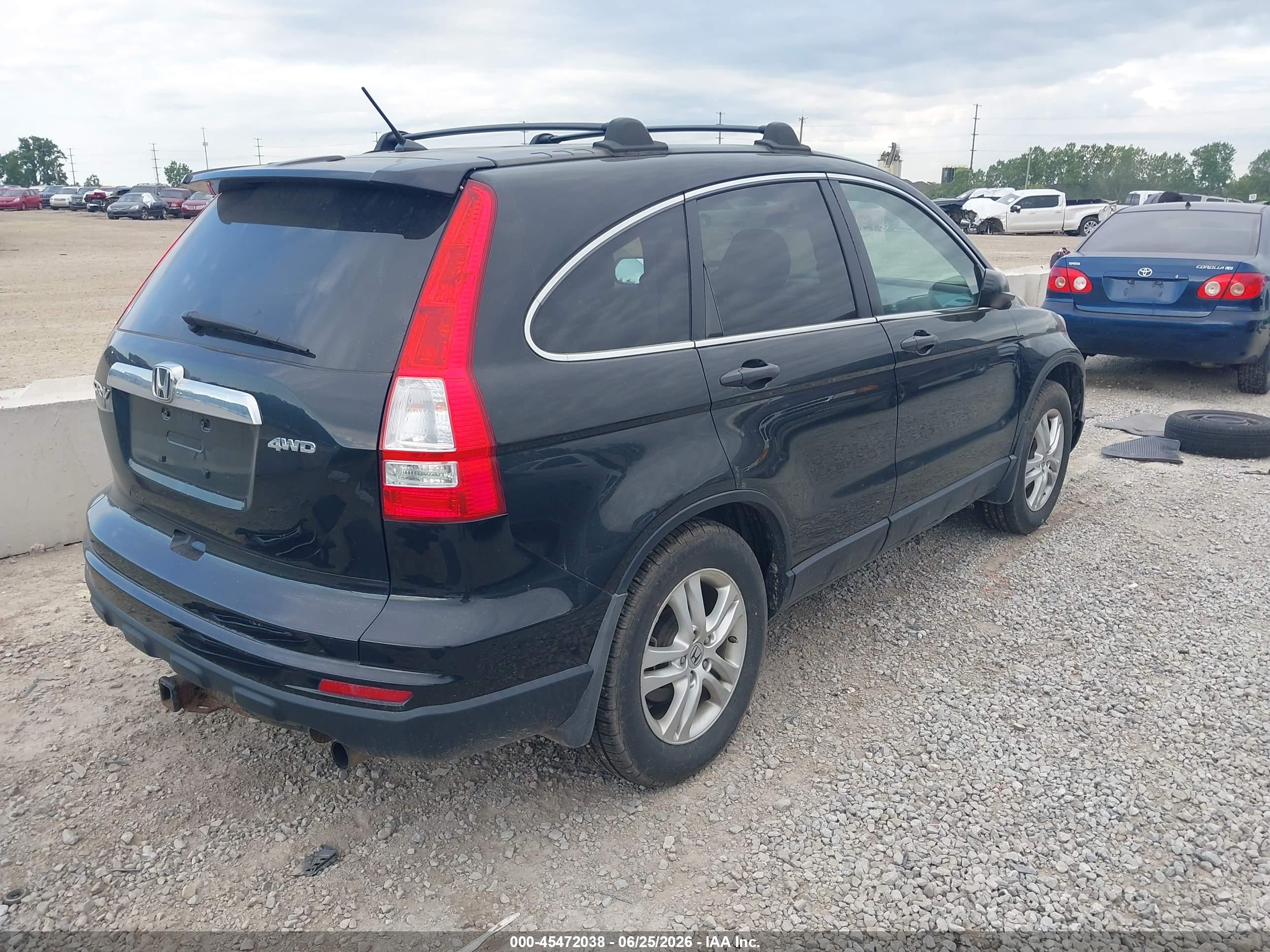 2011 Honda Cr-v Ex Black vin: 3CZRE4H55BG706888