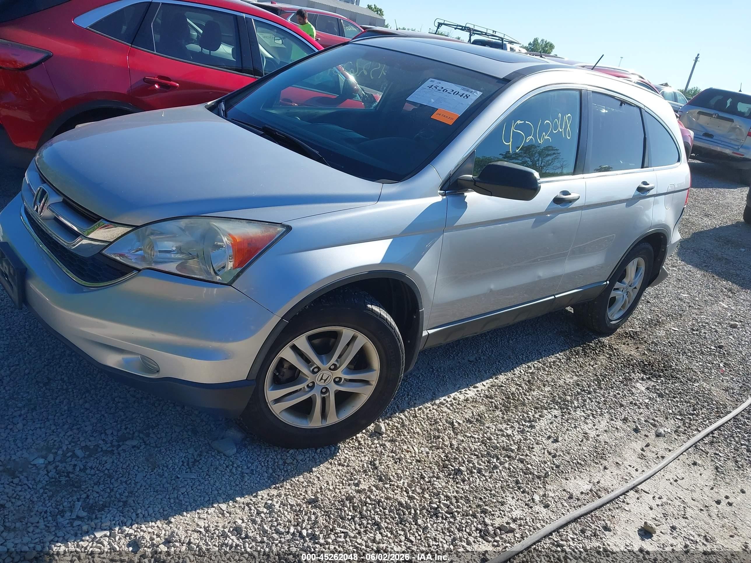 2010 Honda Cr-v Ex Silver vin: 3CZRE4H56AG701536