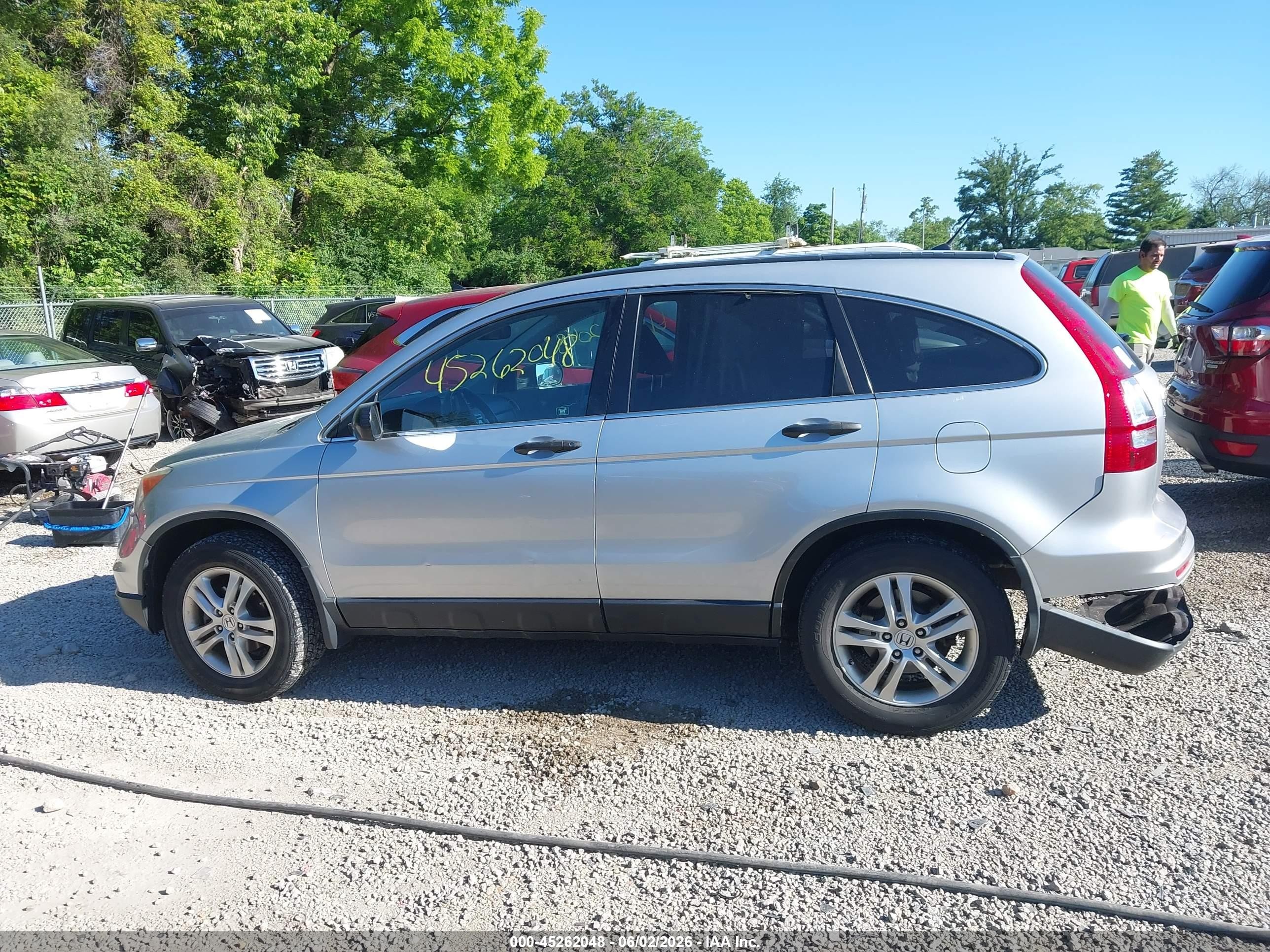 2010 Honda Cr-v Ex Silver vin: 3CZRE4H56AG701536