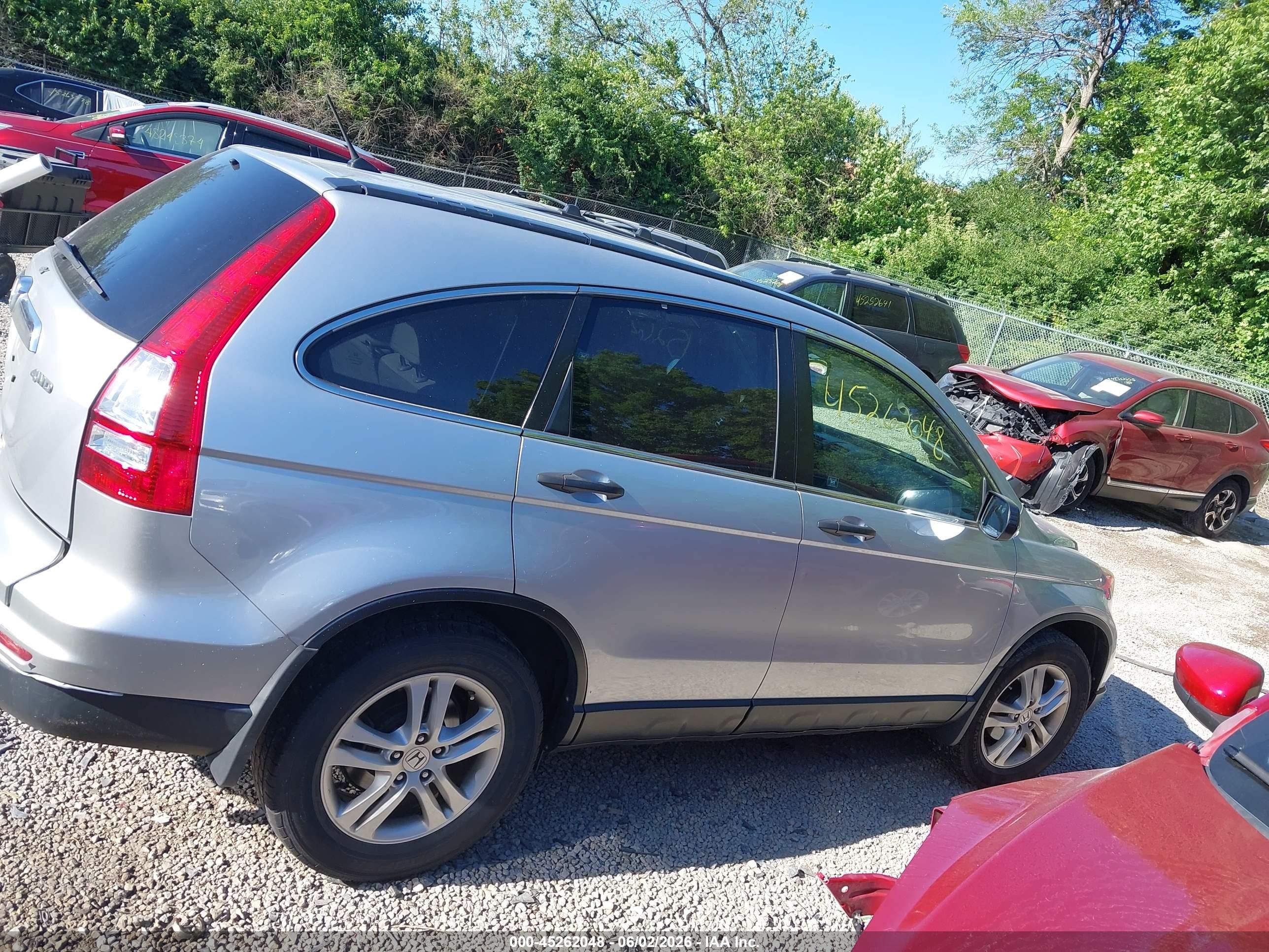 2010 Honda Cr-v Ex Silver vin: 3CZRE4H56AG701536