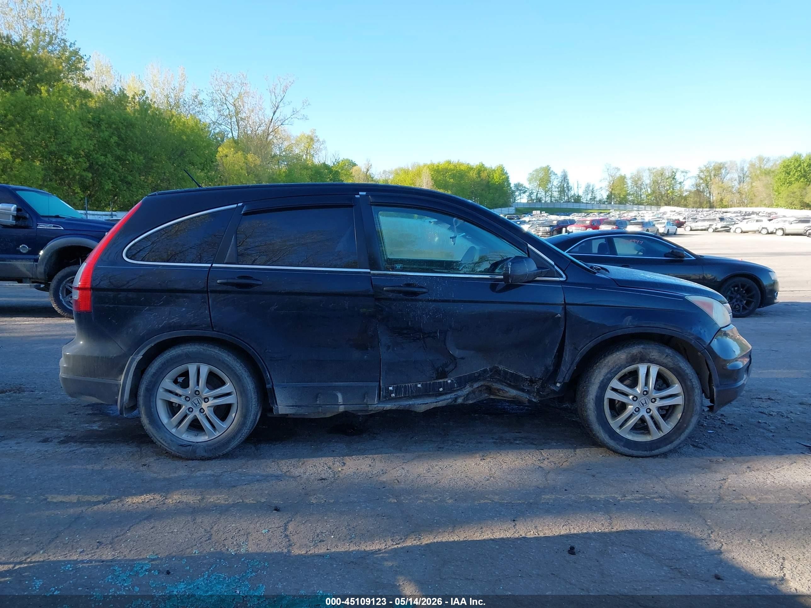 2011 Honda Cr-v Ex Black vin: 3CZRE4H56BG703871