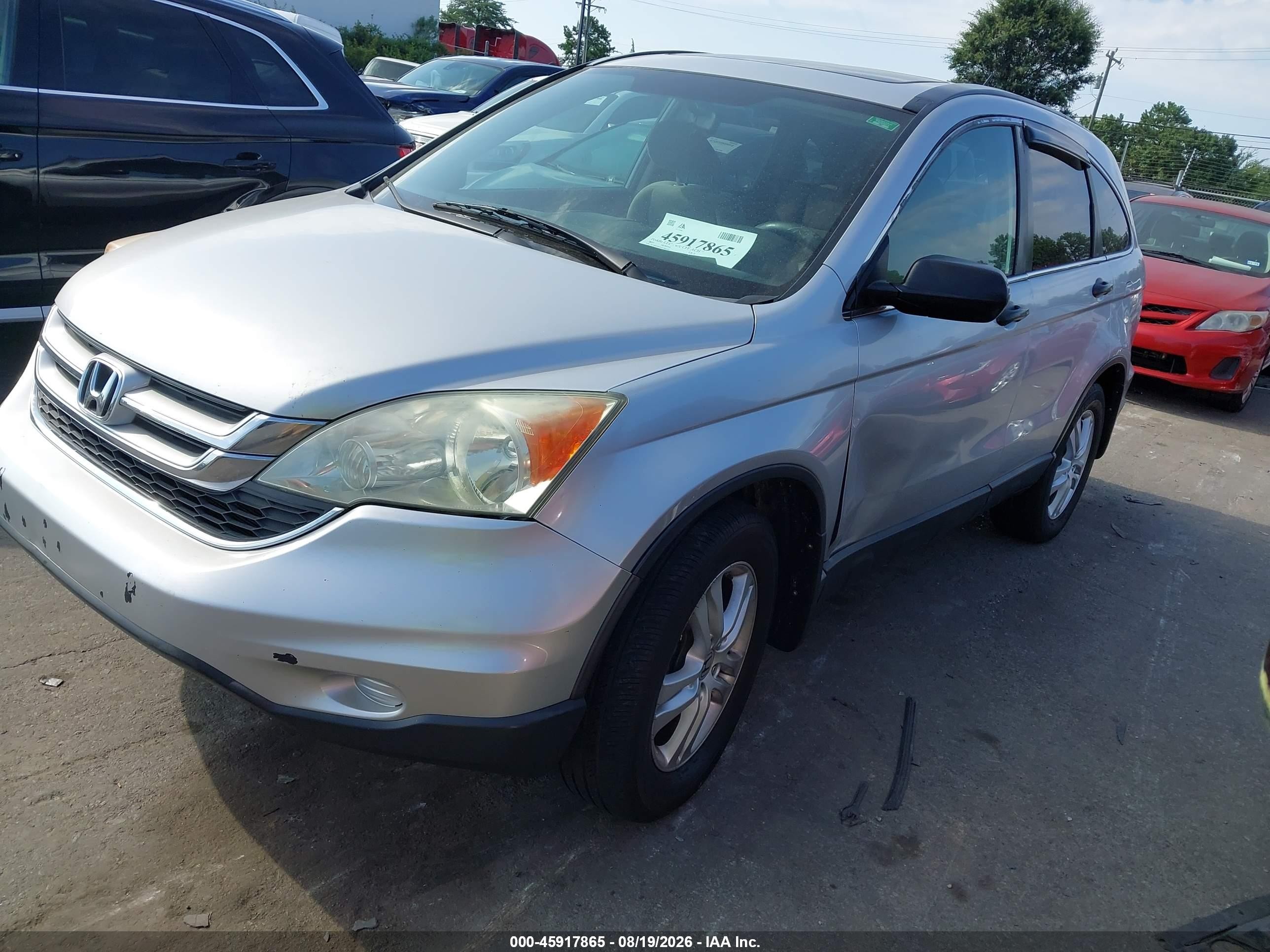 2010 Honda Cr-v Ex Silver vin: 3CZRE4H59AG706200