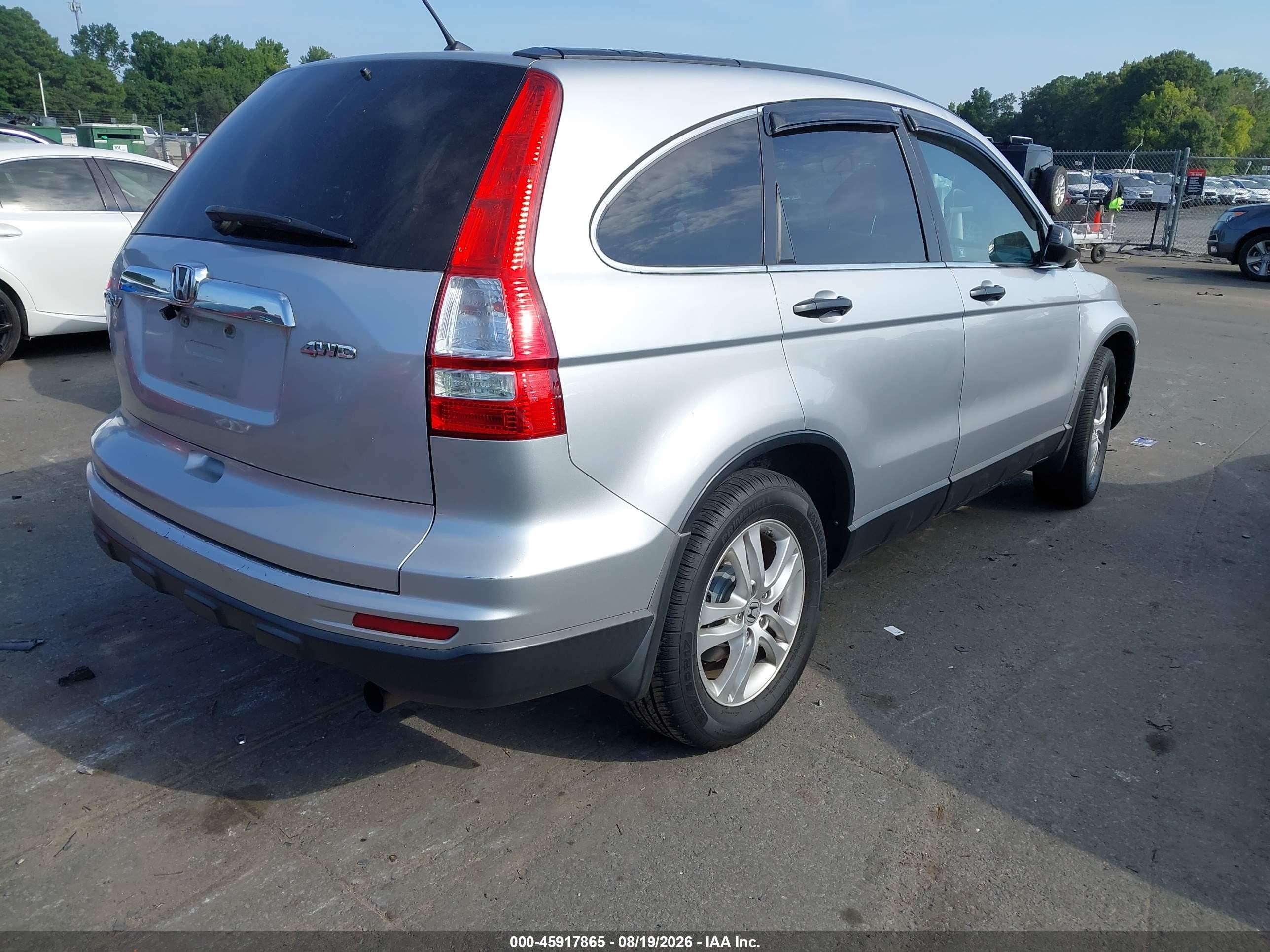 2010 Honda Cr-v Ex Silver vin: 3CZRE4H59AG706200