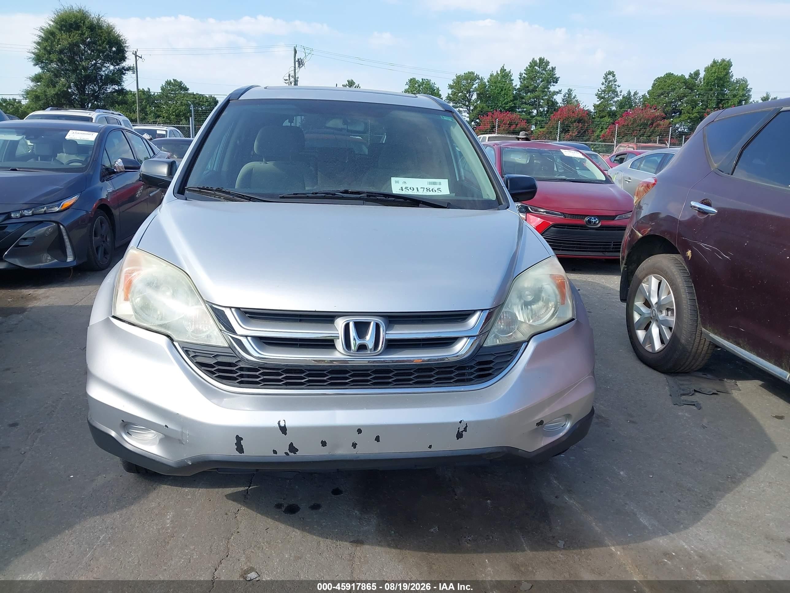 2010 Honda Cr-v Ex Silver vin: 3CZRE4H59AG706200