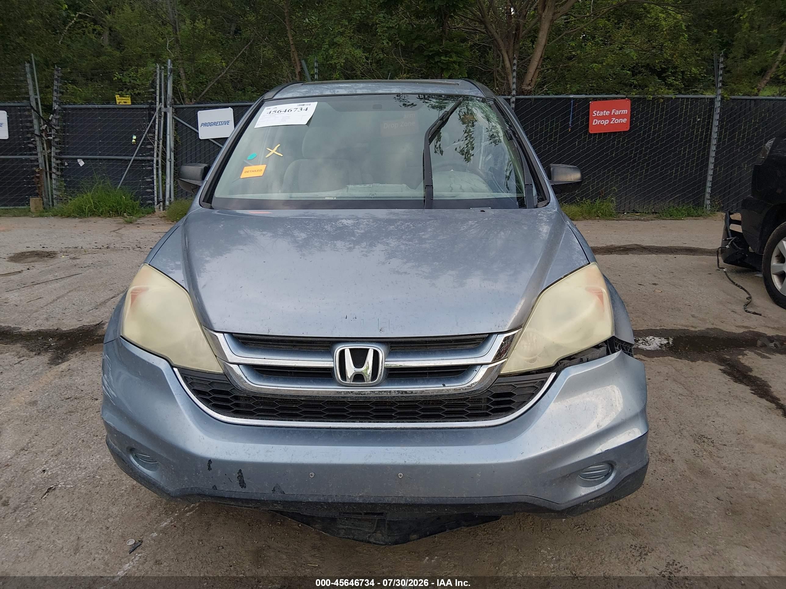 2010 Honda Cr-v Ex Light Blue vin: 3CZRE4H5XAG701944