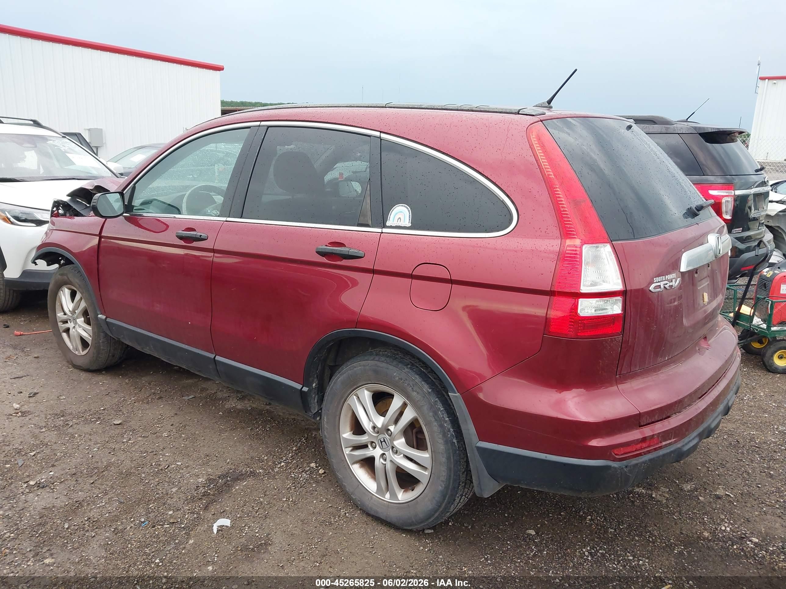 2010 Honda Cr-v Ex Red vin: 3CZRE4H5XAG702348