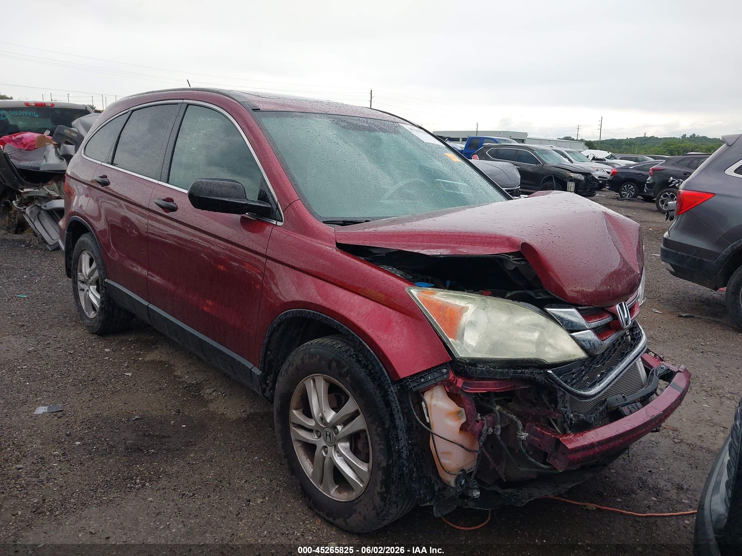 2010 Honda Cr-v Ex Red vin: 3CZRE4H5XAG702348