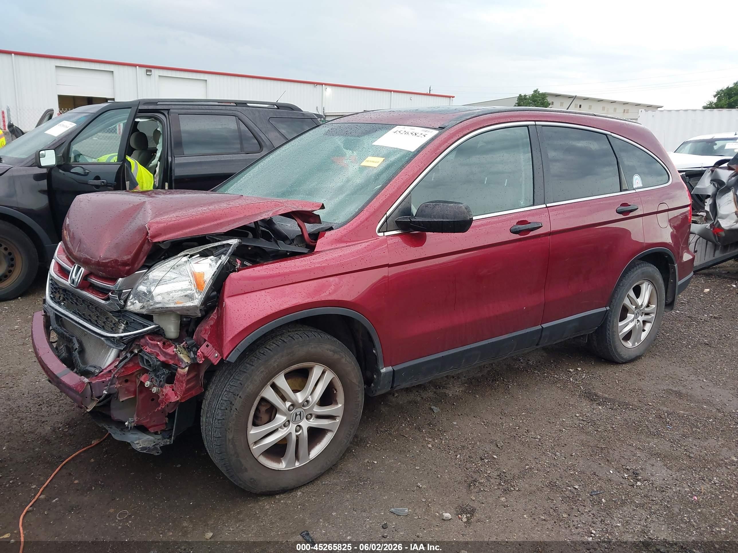 2010 Honda Cr-v Ex Red vin: 3CZRE4H5XAG702348