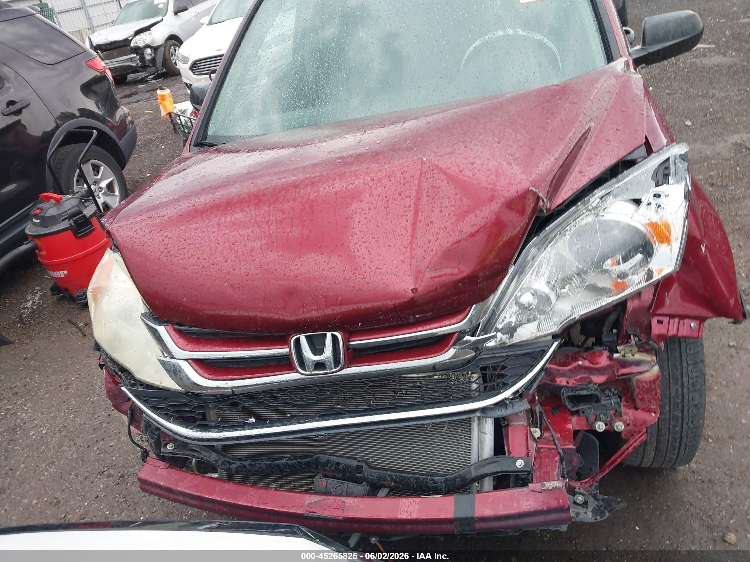 2010 Honda Cr-v Ex Red vin: 3CZRE4H5XAG702348