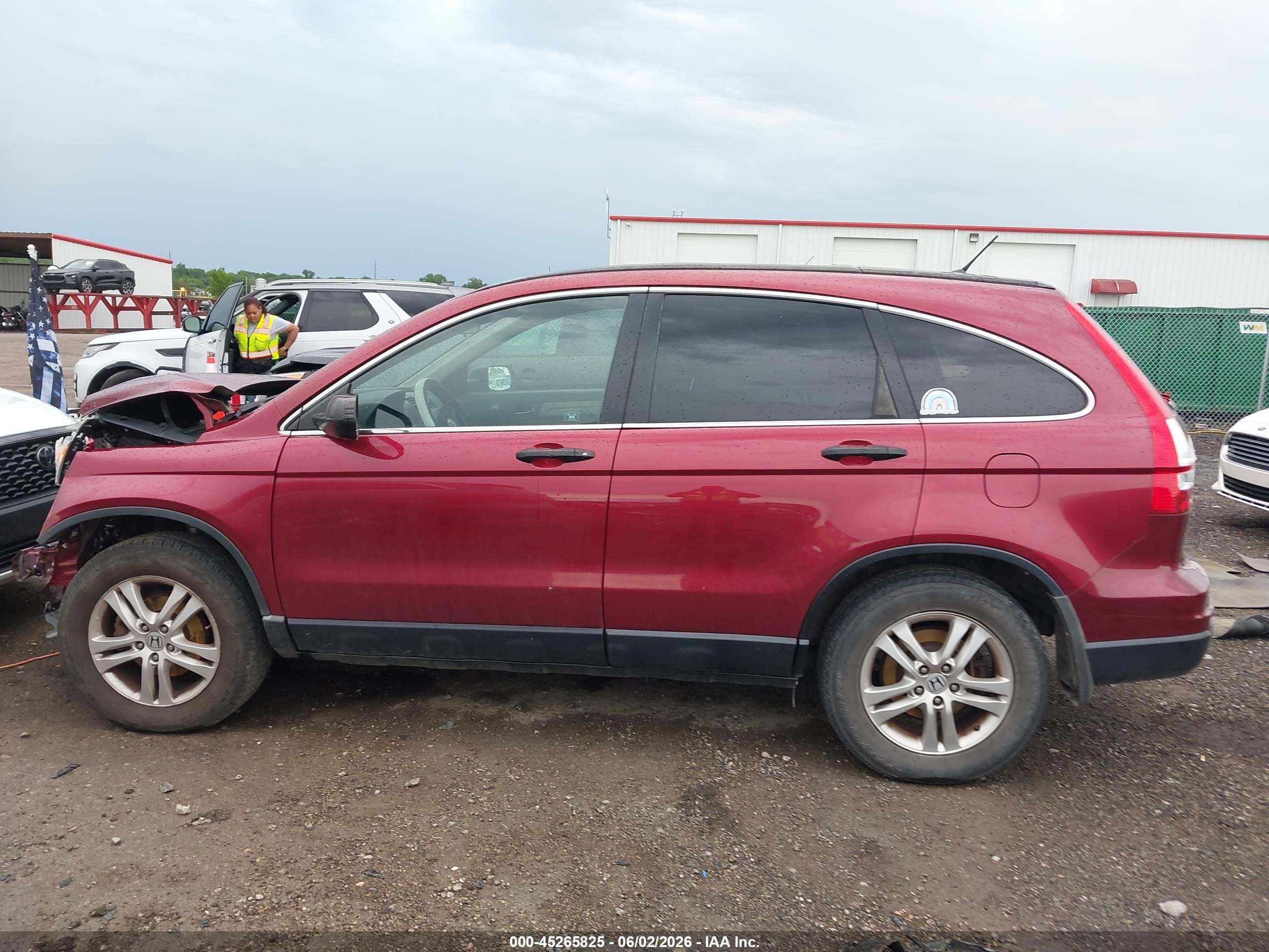 2010 Honda Cr-v Ex Red vin: 3CZRE4H5XAG702348