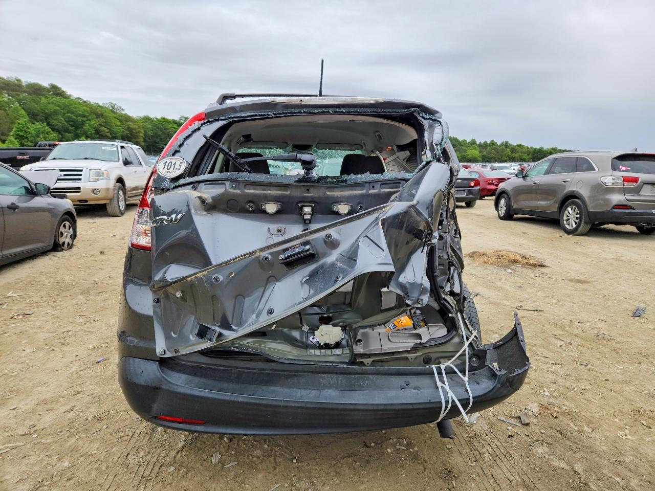 2014 Honda Cr-v Lx Gray vin: 3CZRM3H30EG704711