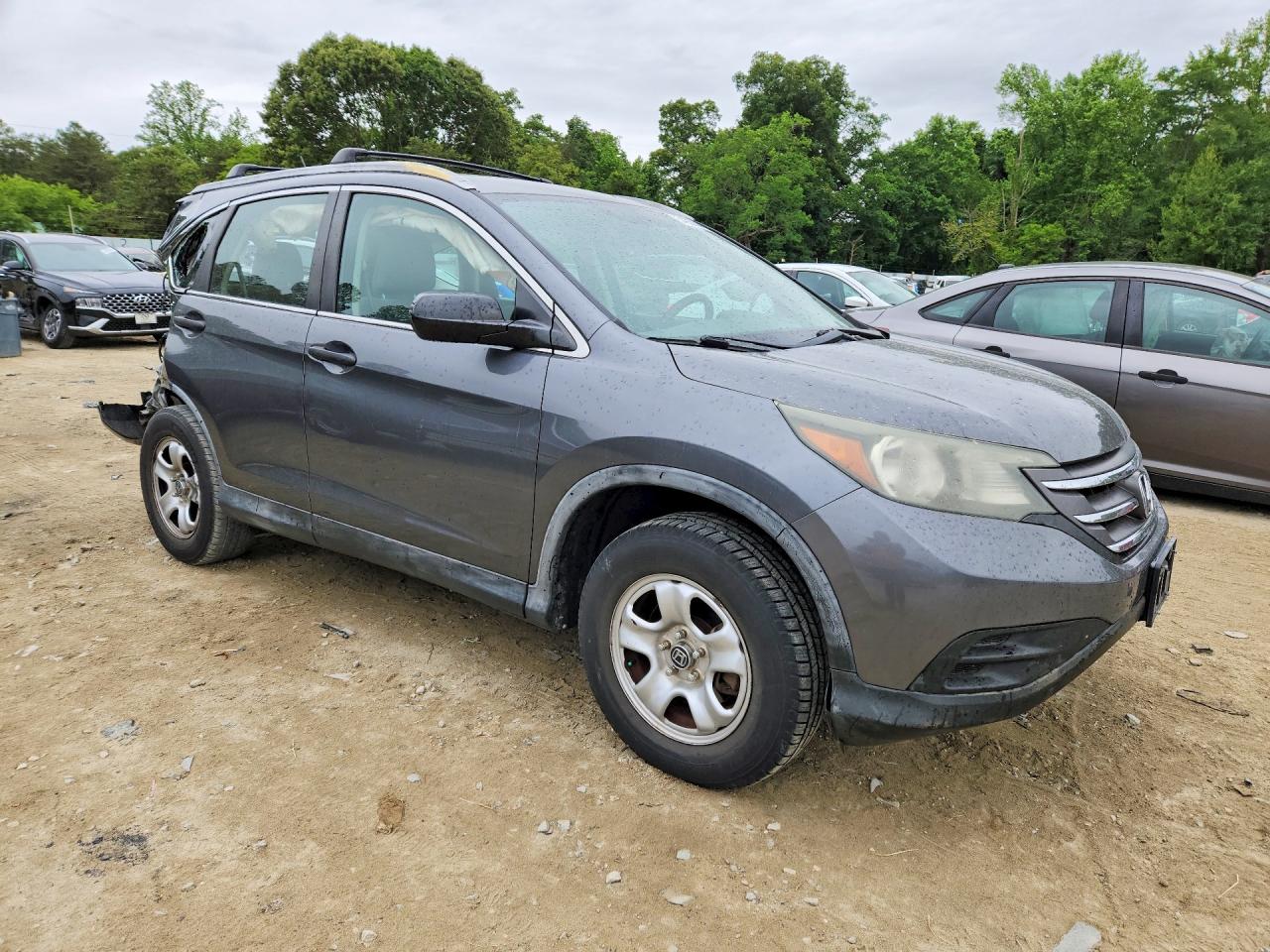 2014 Honda Cr-v Lx Gray vin: 3CZRM3H30EG704711