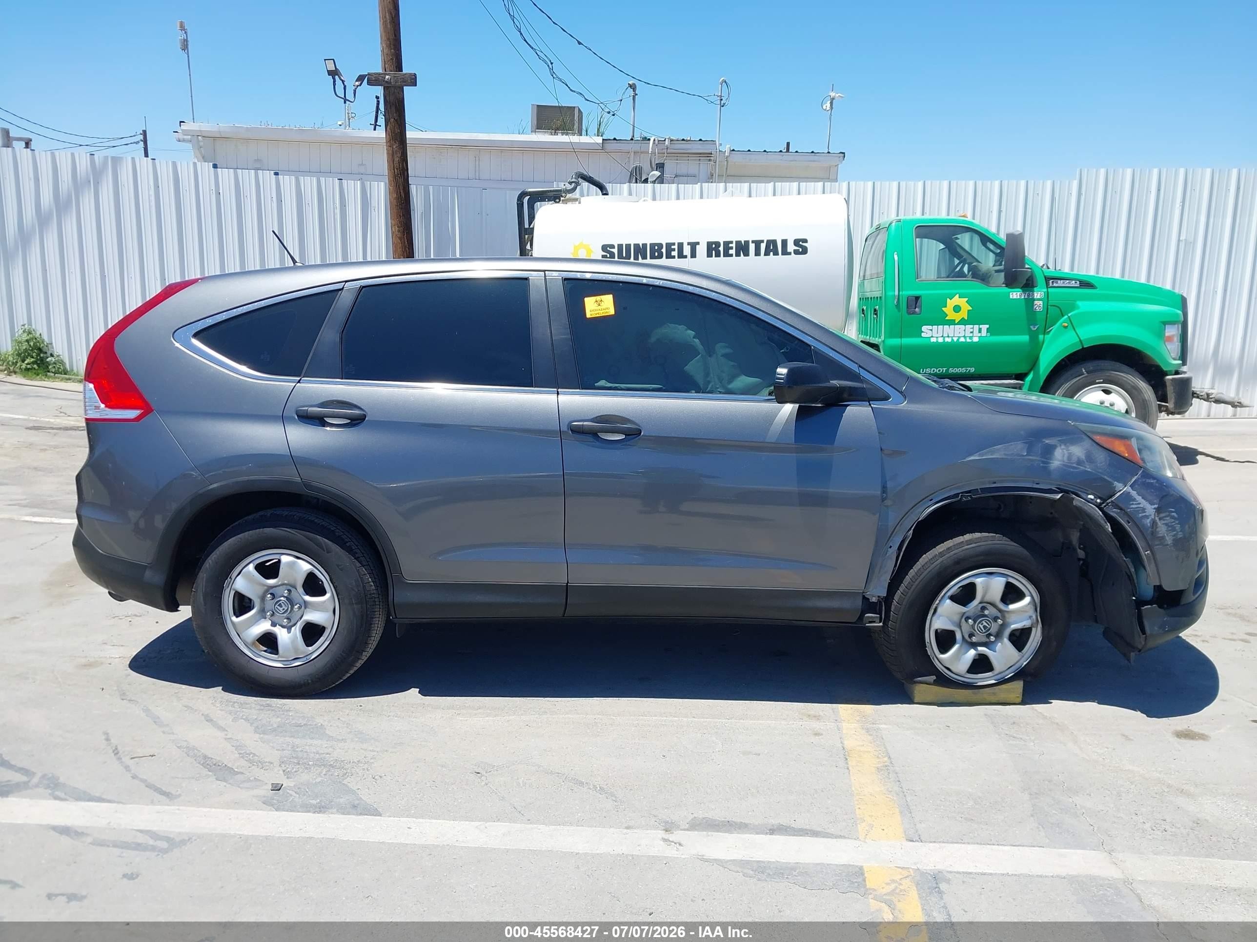 2014 Honda Cr-v Lx Gray vin: 3CZRM3H30EG714977