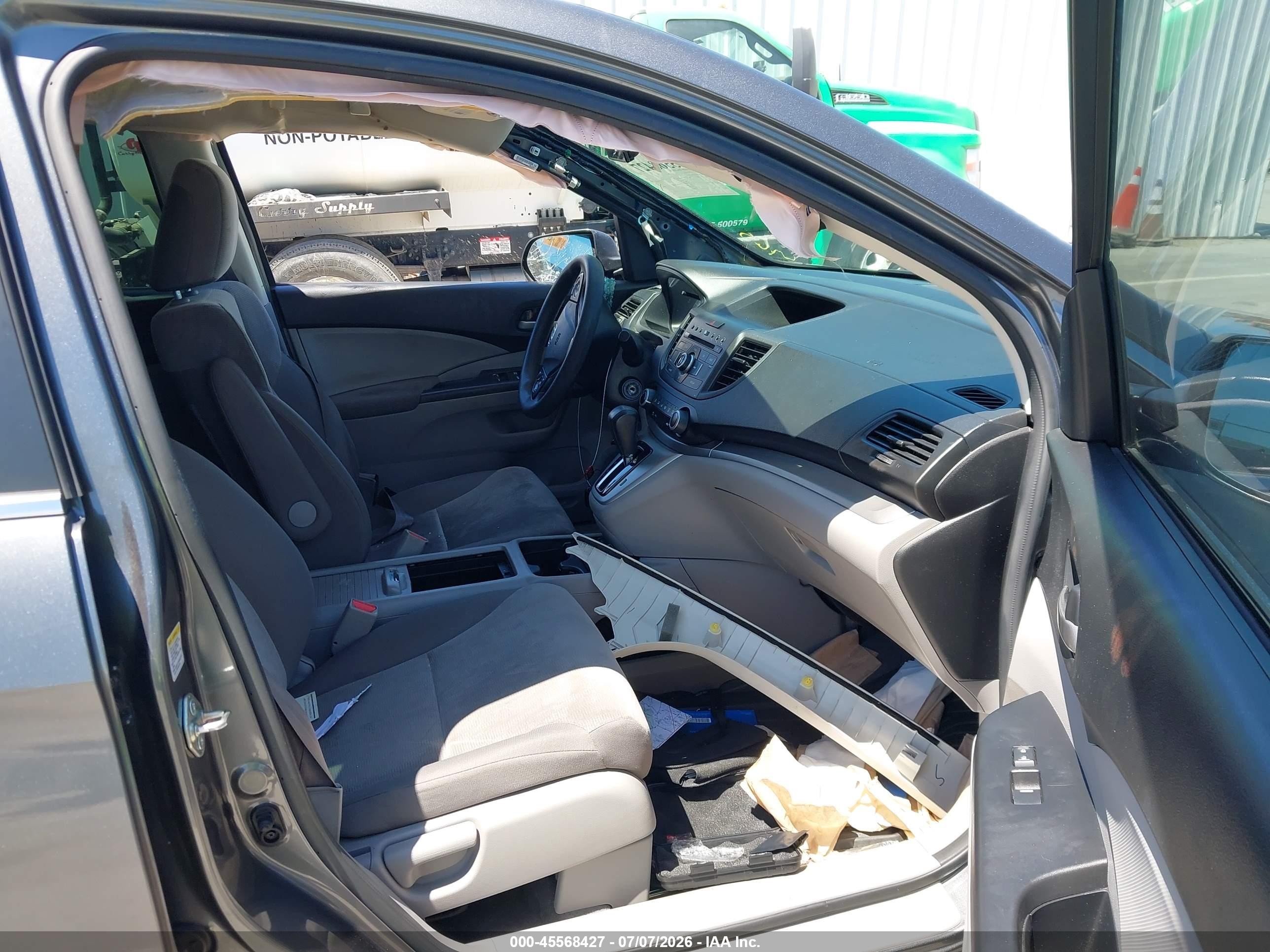 2014 Honda Cr-v Lx Gray vin: 3CZRM3H30EG714977