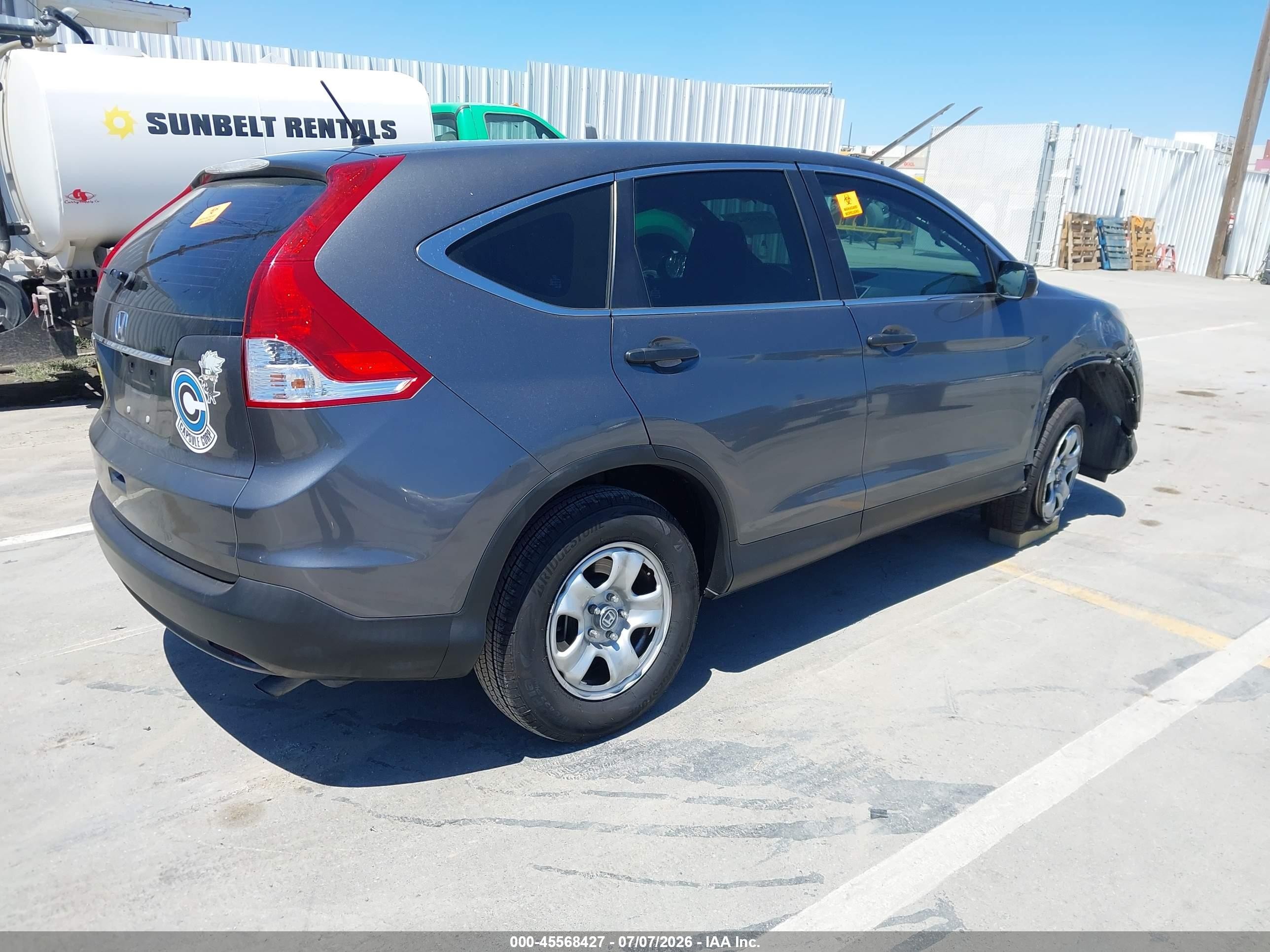 2014 Honda Cr-v Lx Gray vin: 3CZRM3H30EG714977