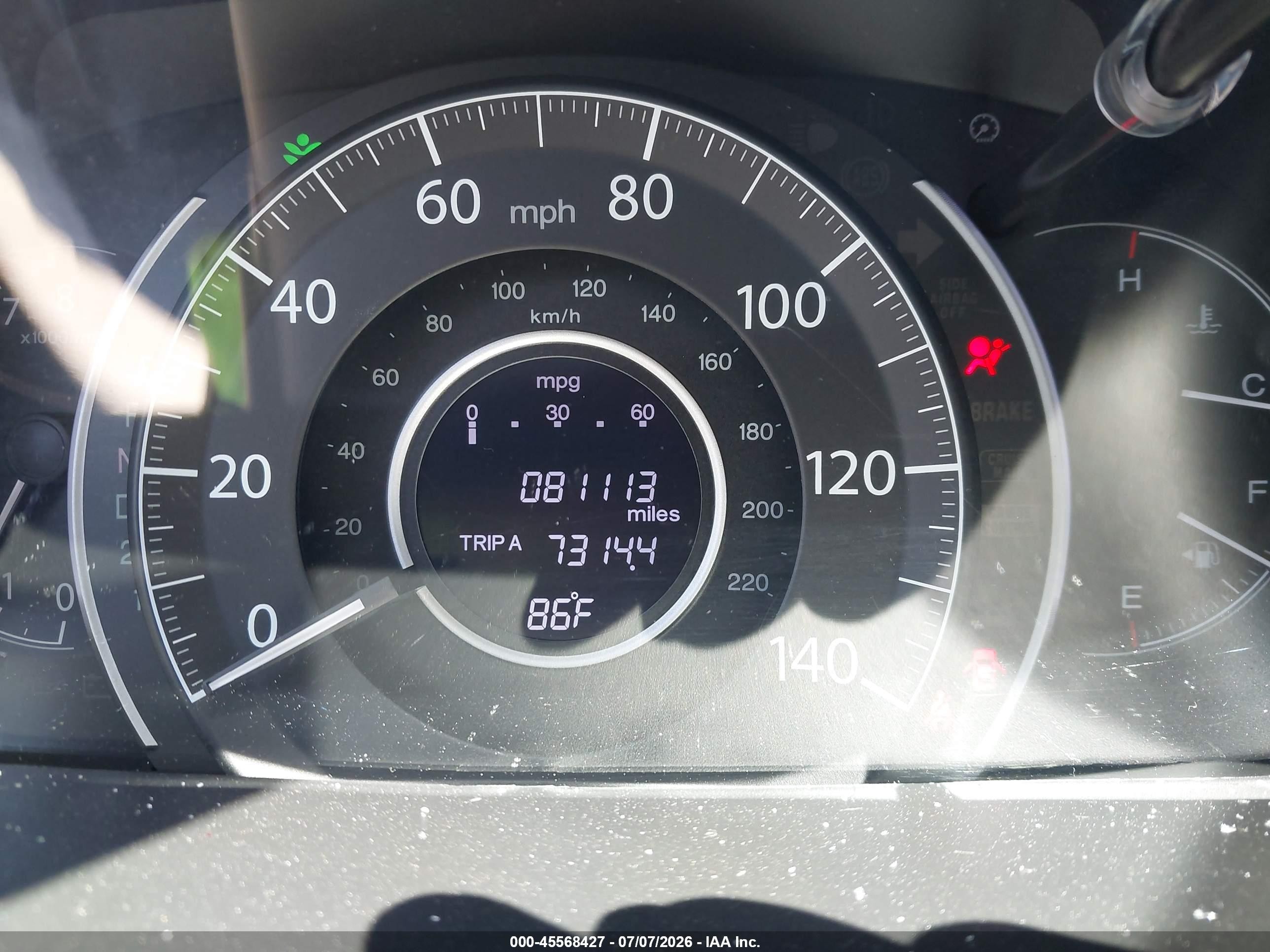 2014 Honda Cr-v Lx Gray vin: 3CZRM3H30EG714977