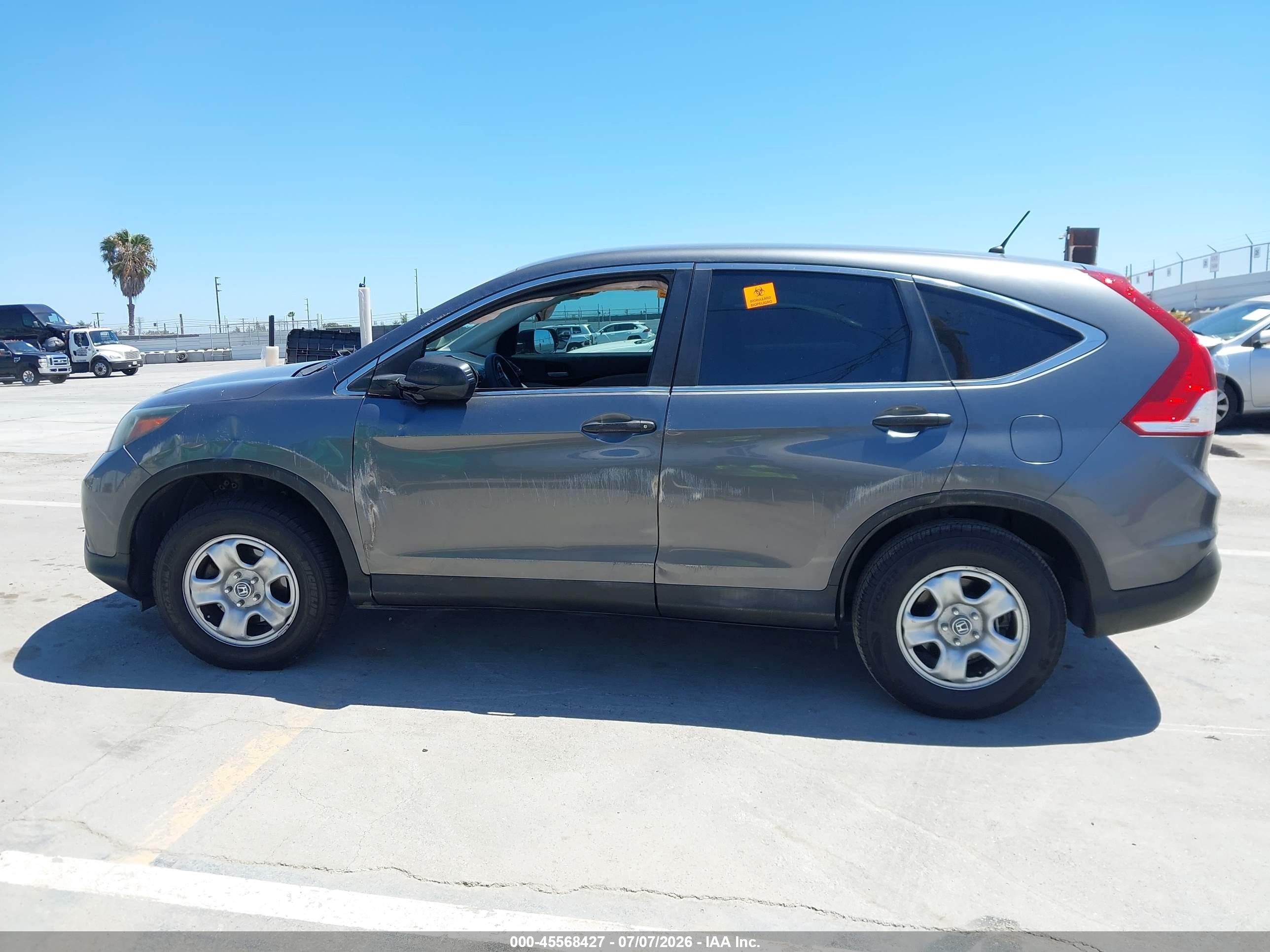 2014 Honda Cr-v Lx Gray vin: 3CZRM3H30EG714977