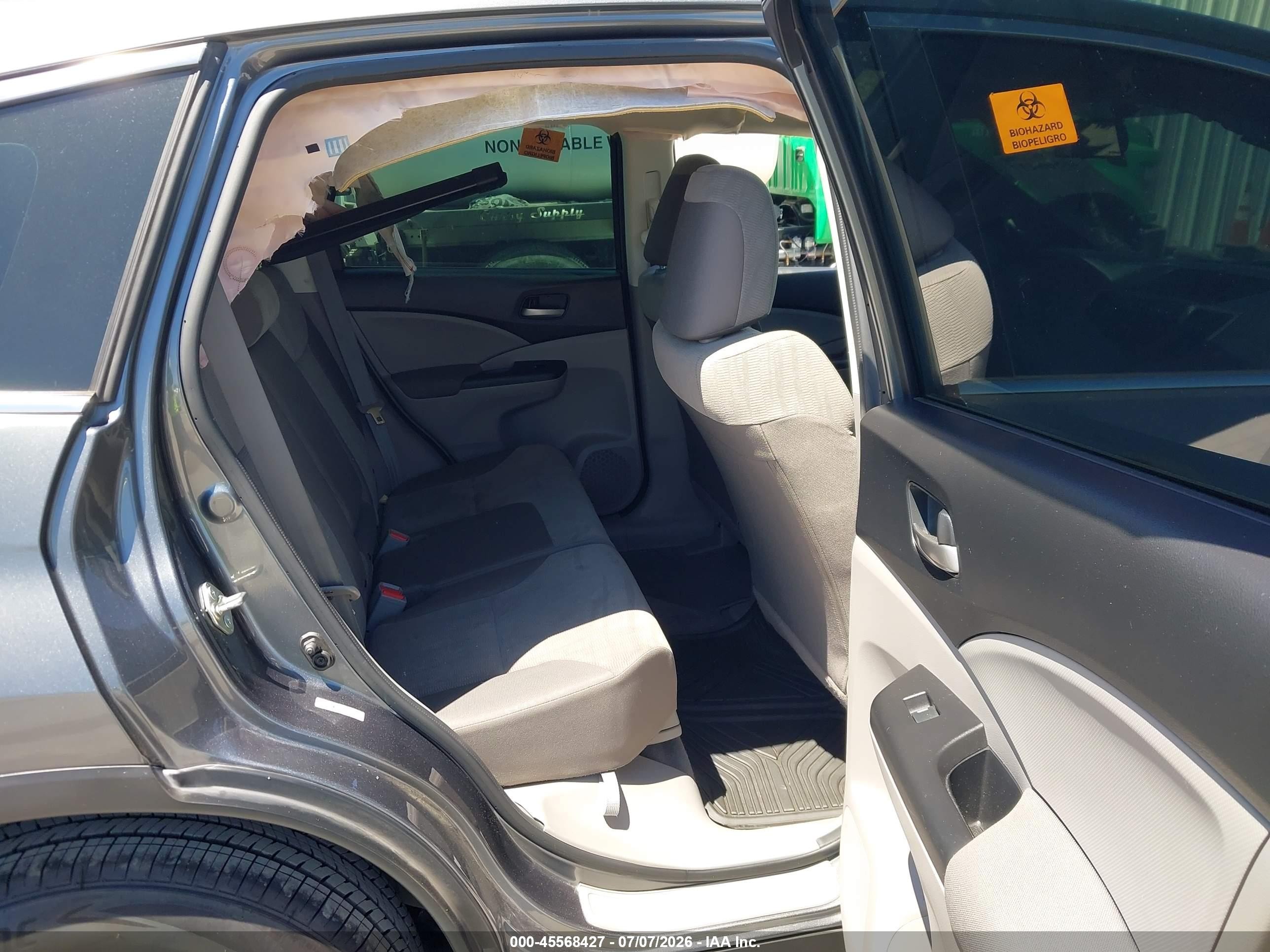 2014 Honda Cr-v Lx Gray vin: 3CZRM3H30EG714977