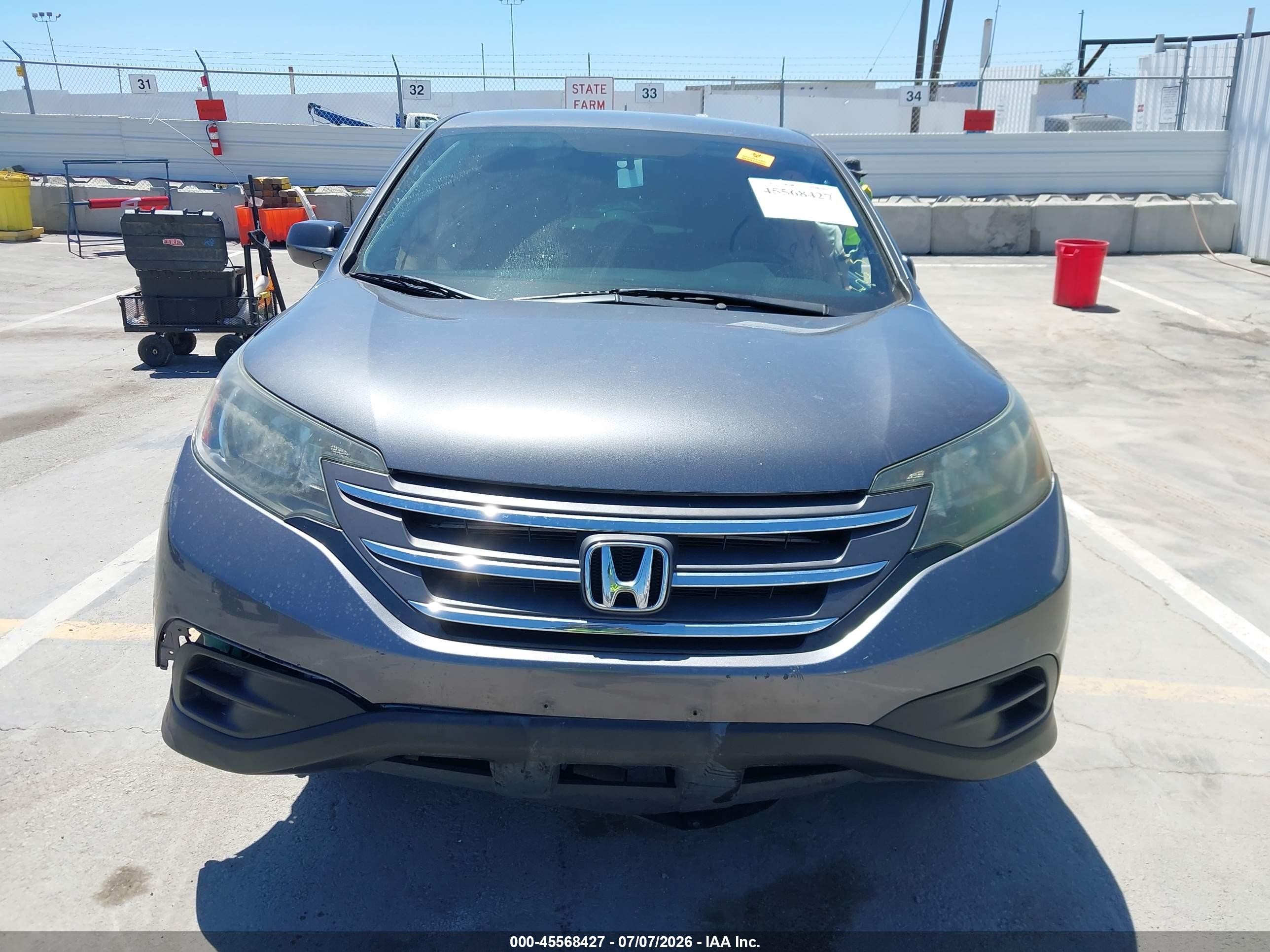 2014 Honda Cr-v Lx Gray vin: 3CZRM3H30EG714977