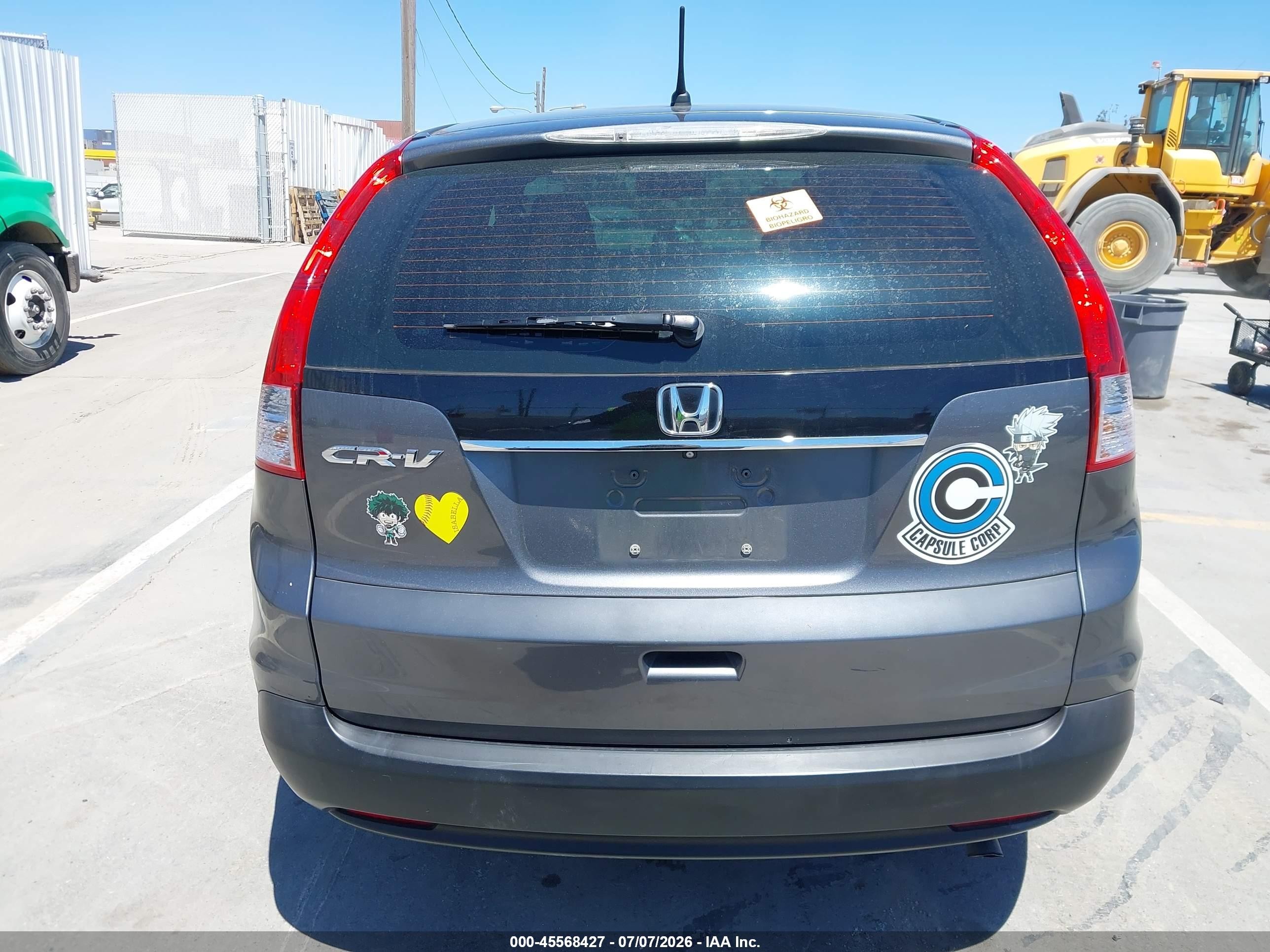 2014 Honda Cr-v Lx Gray vin: 3CZRM3H30EG714977
