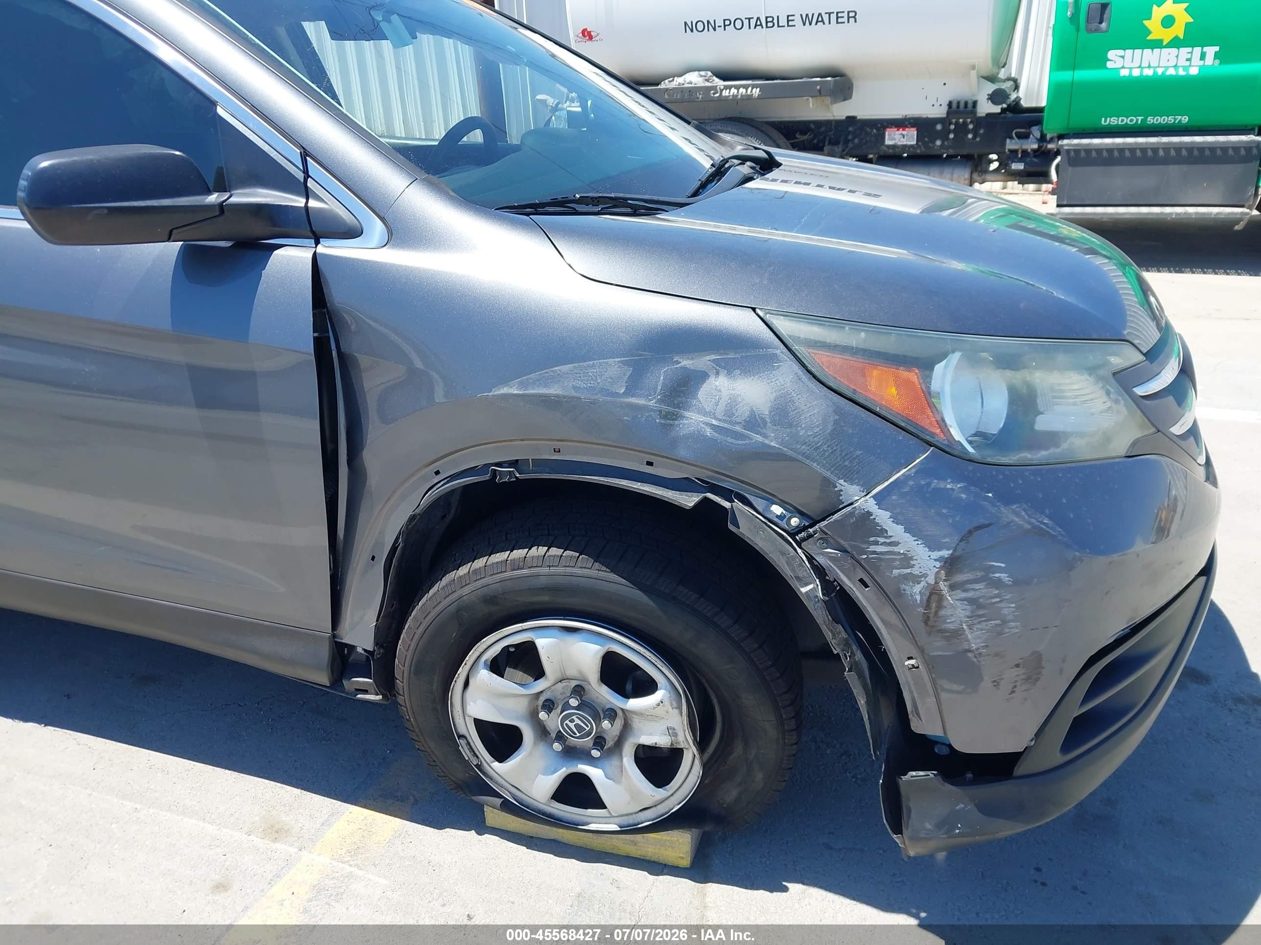 2014 Honda Cr-v Lx Gray vin: 3CZRM3H30EG714977