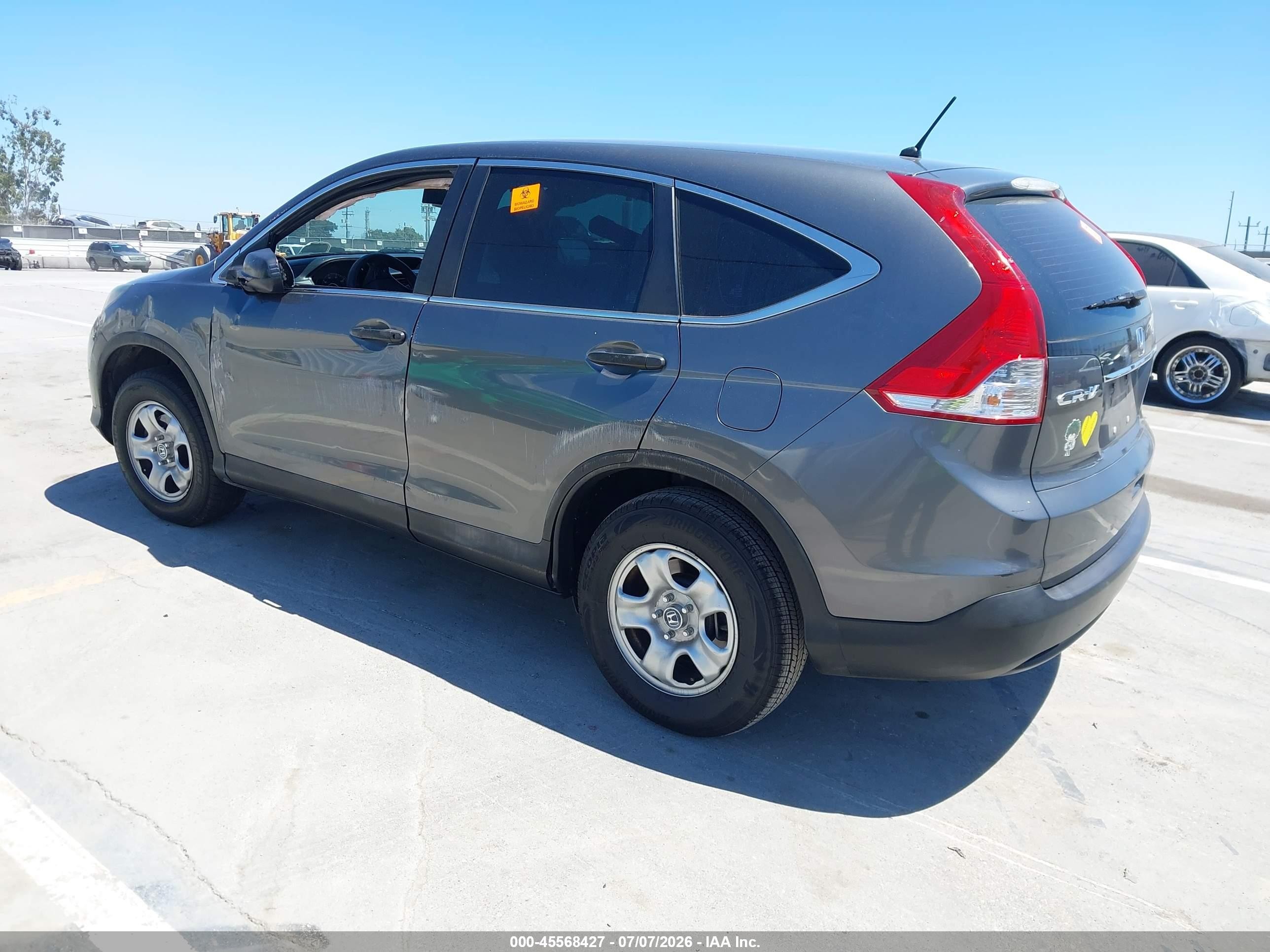 2014 Honda Cr-v Lx Gray vin: 3CZRM3H30EG714977