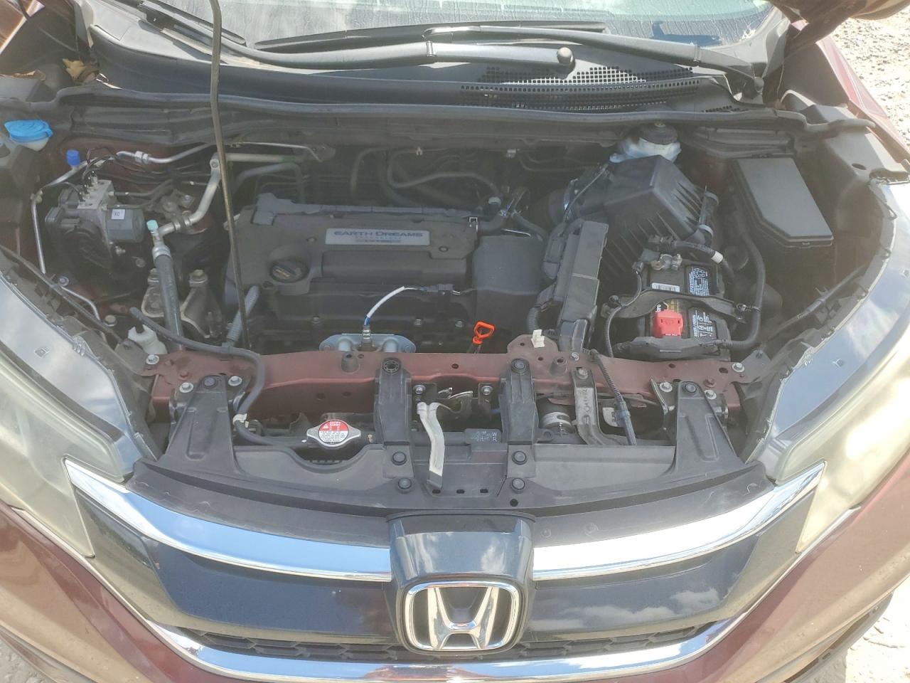 2015 Honda Cr-v Lx Burgundy vin: 3CZRM3H30FG700711