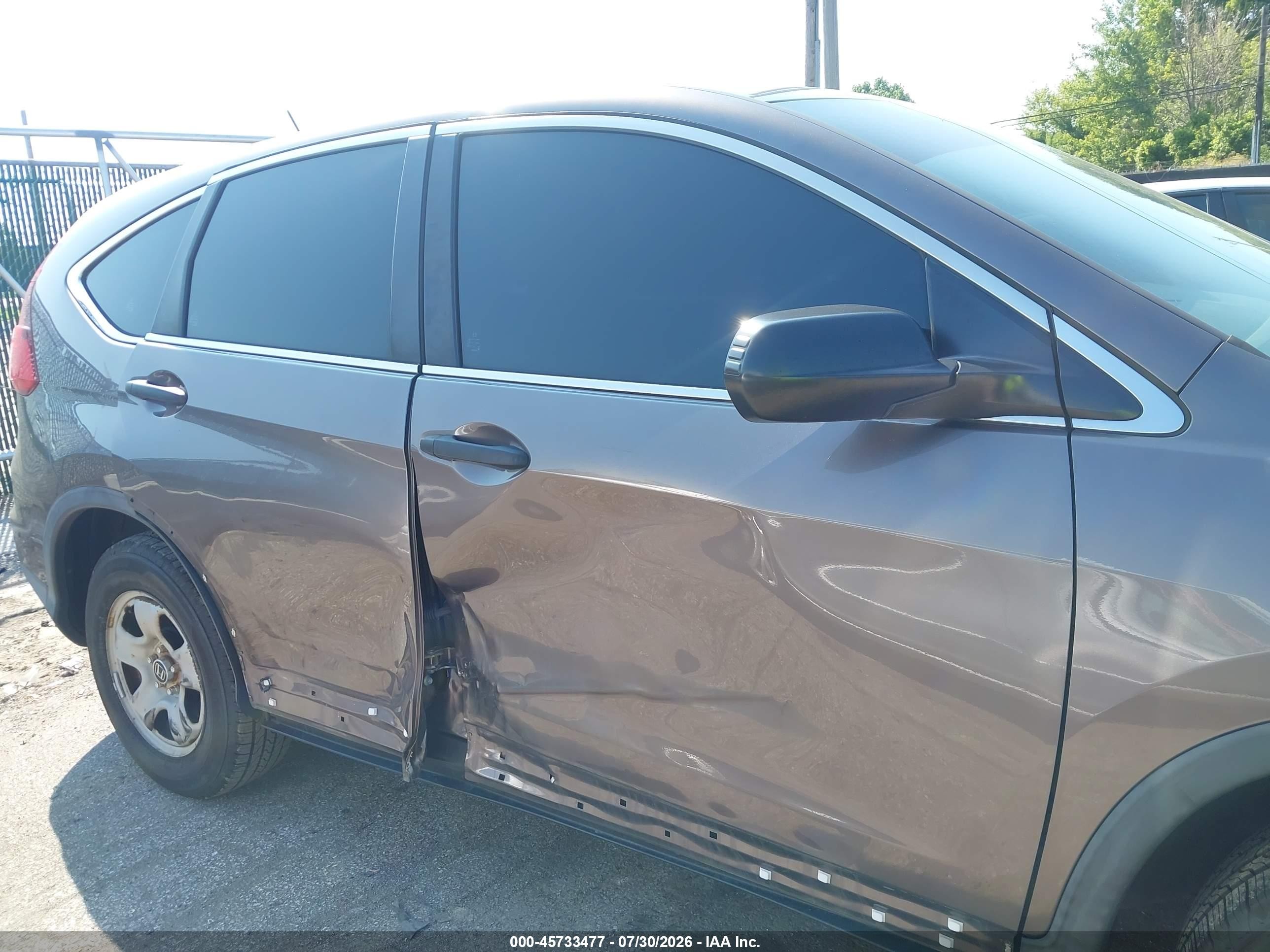 2015 Honda Cr-v Lx Gray vin: 3CZRM3H30FG707612