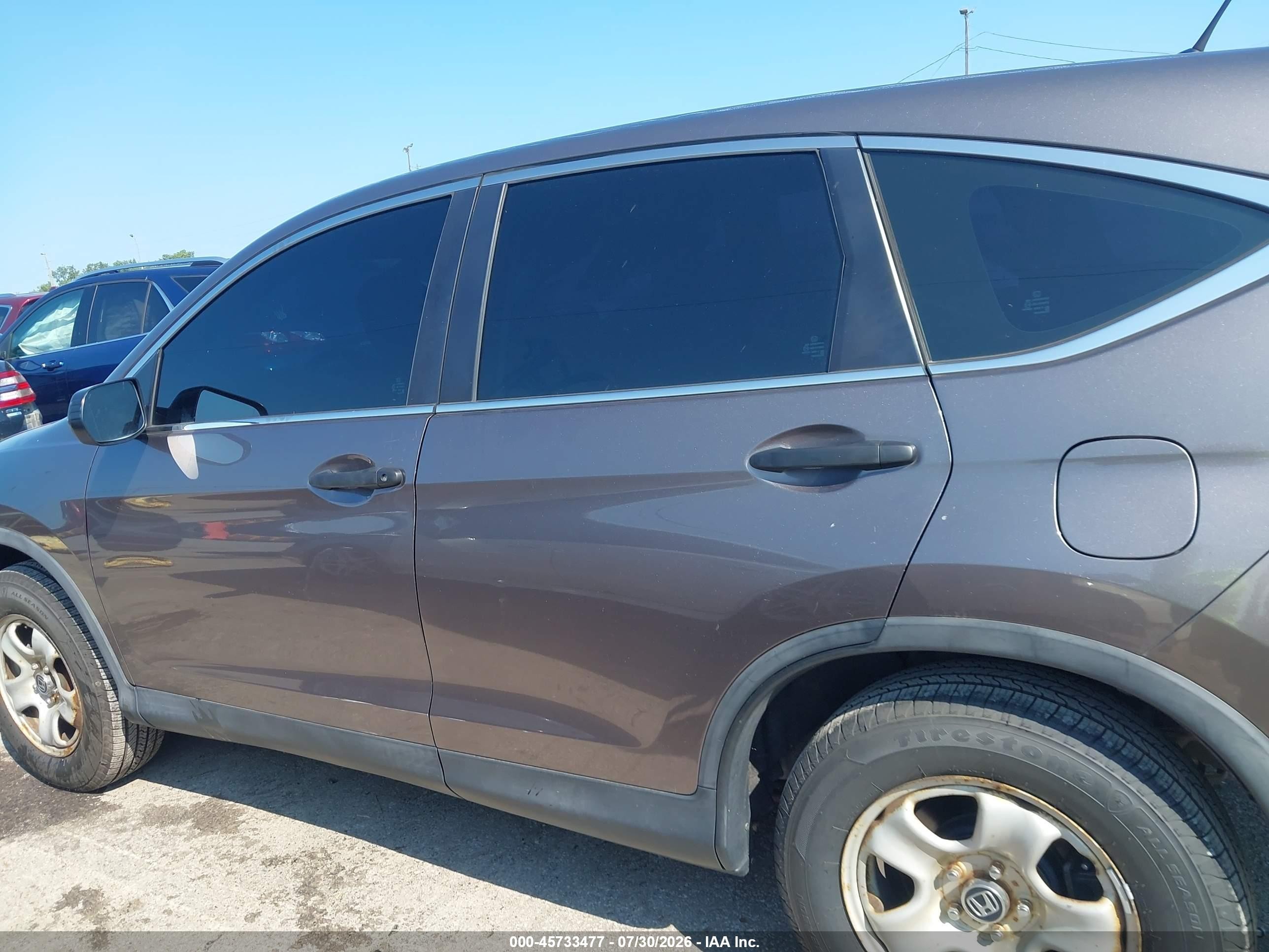 2015 Honda Cr-v Lx Gray vin: 3CZRM3H30FG707612