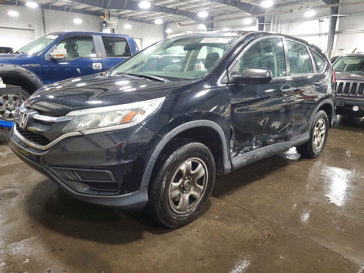 2015 Honda Cr-v Lx Black vin: 3CZRM3H30FG709442