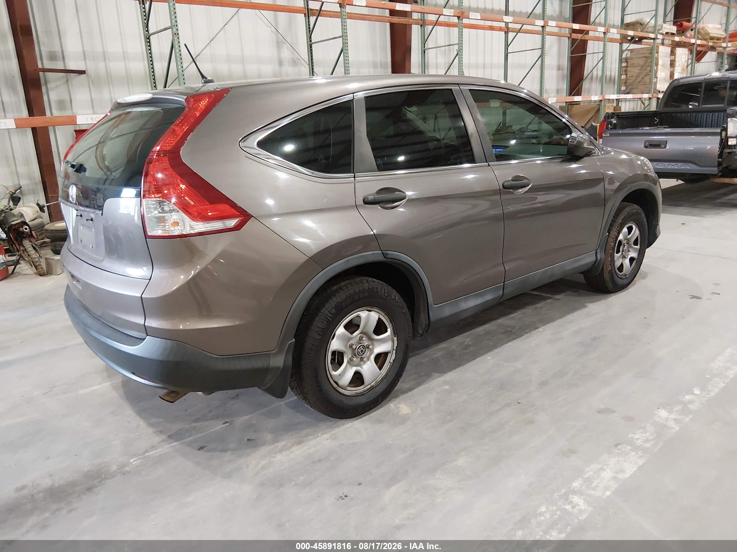 2014 Honda Cr-v Lx Gray vin: 3CZRM3H31EG703020