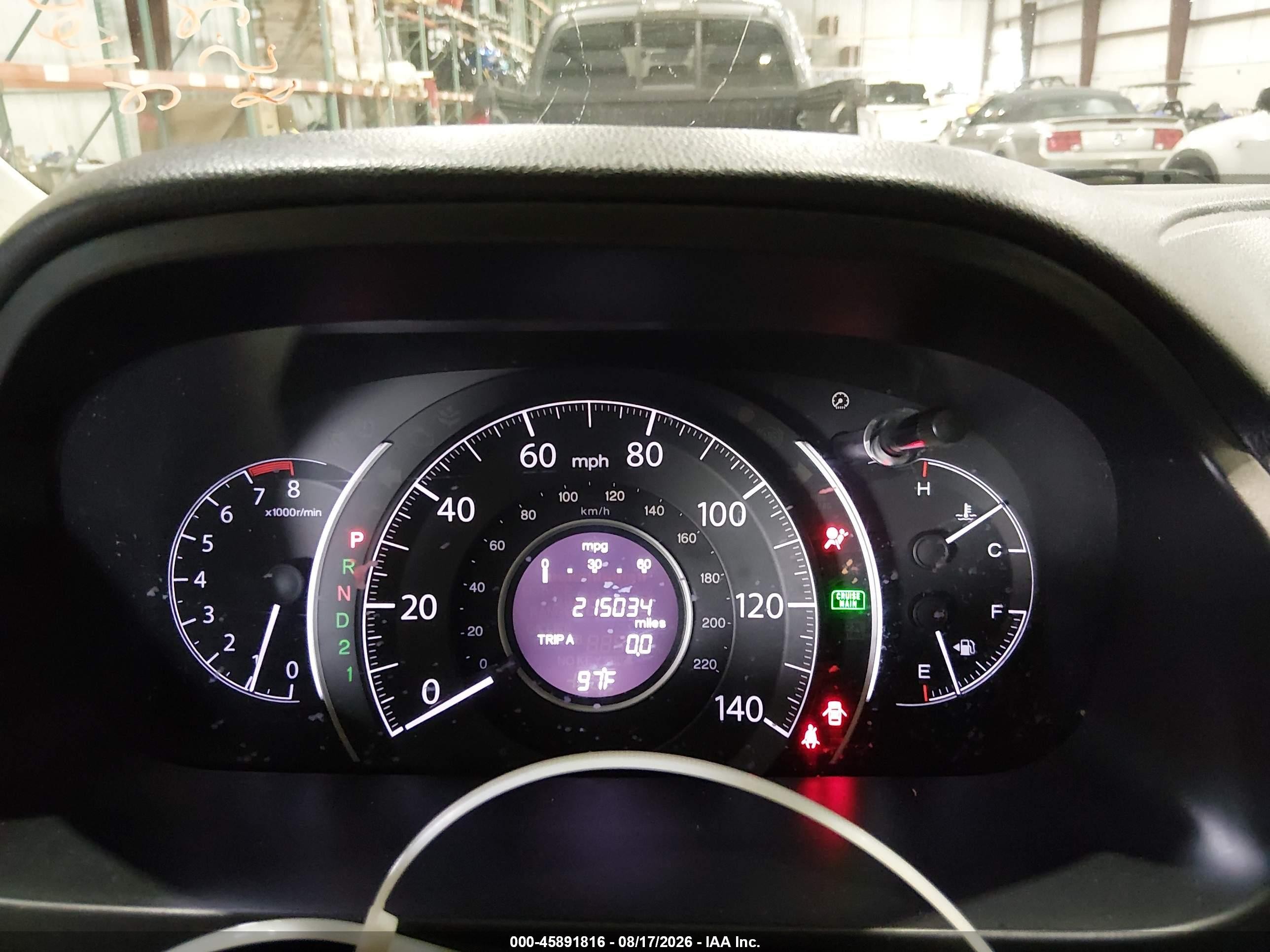 2014 Honda Cr-v Lx Gray vin: 3CZRM3H31EG703020