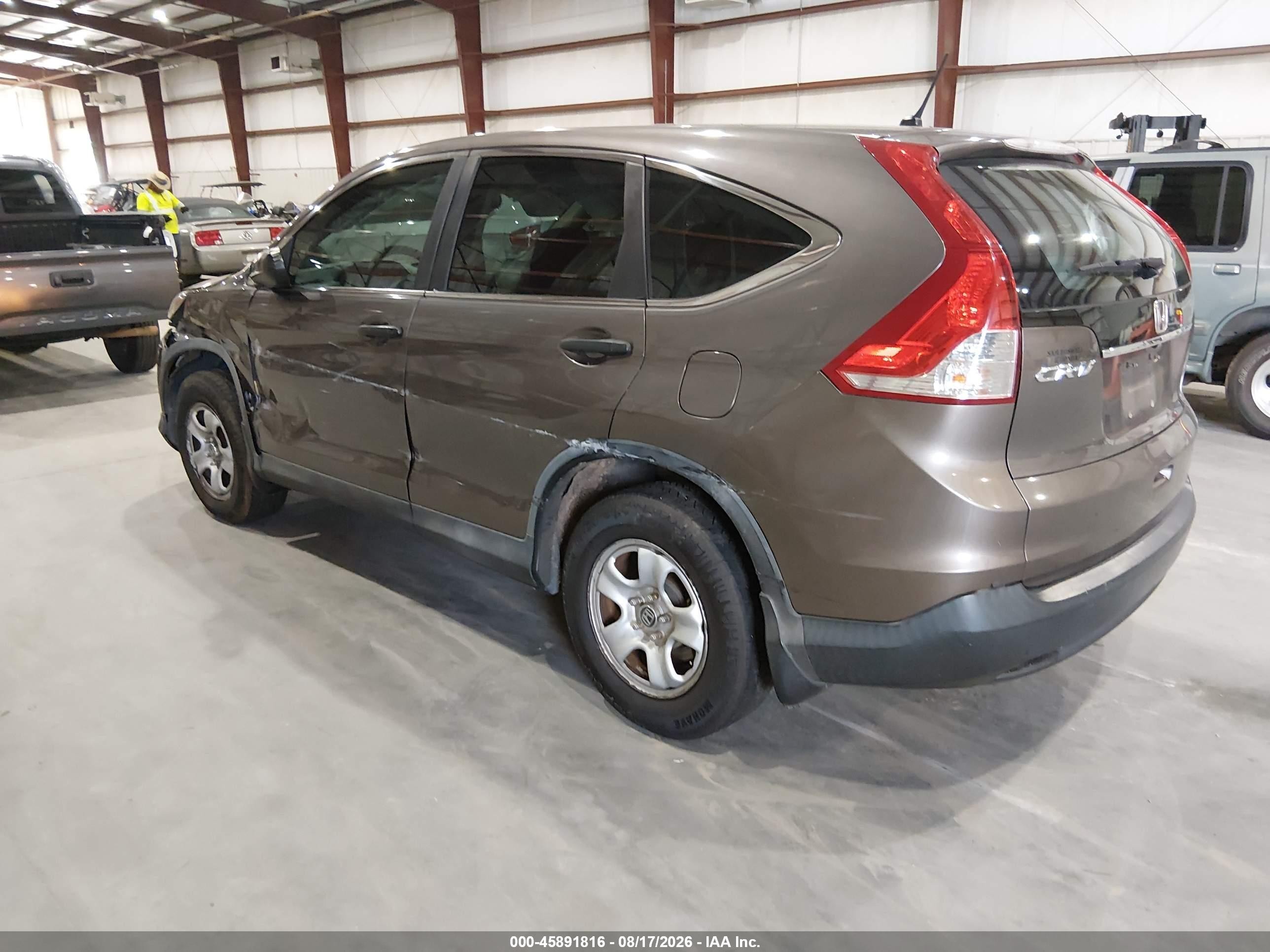 2014 Honda Cr-v Lx Gray vin: 3CZRM3H31EG703020