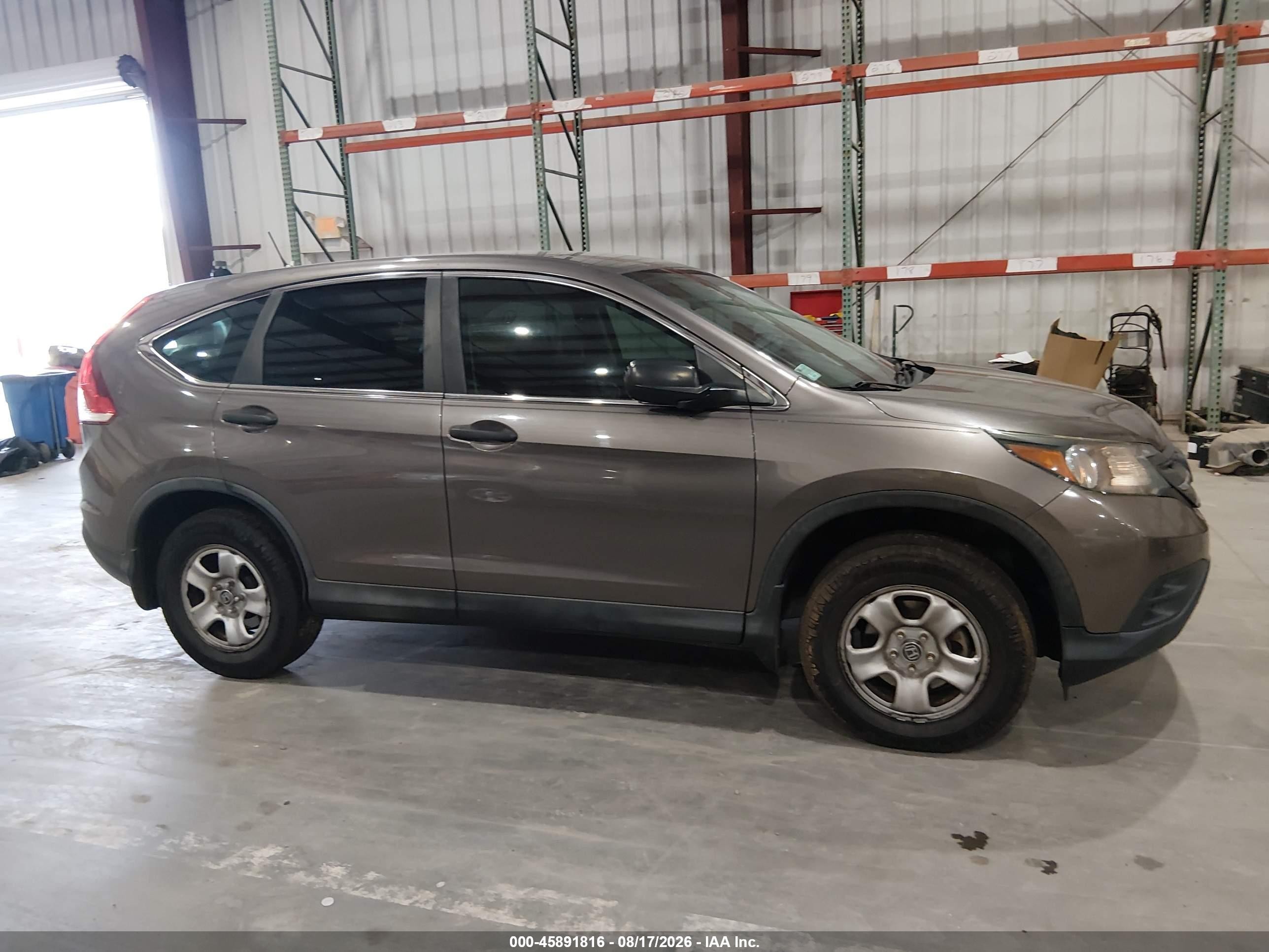 2014 Honda Cr-v Lx Gray vin: 3CZRM3H31EG703020