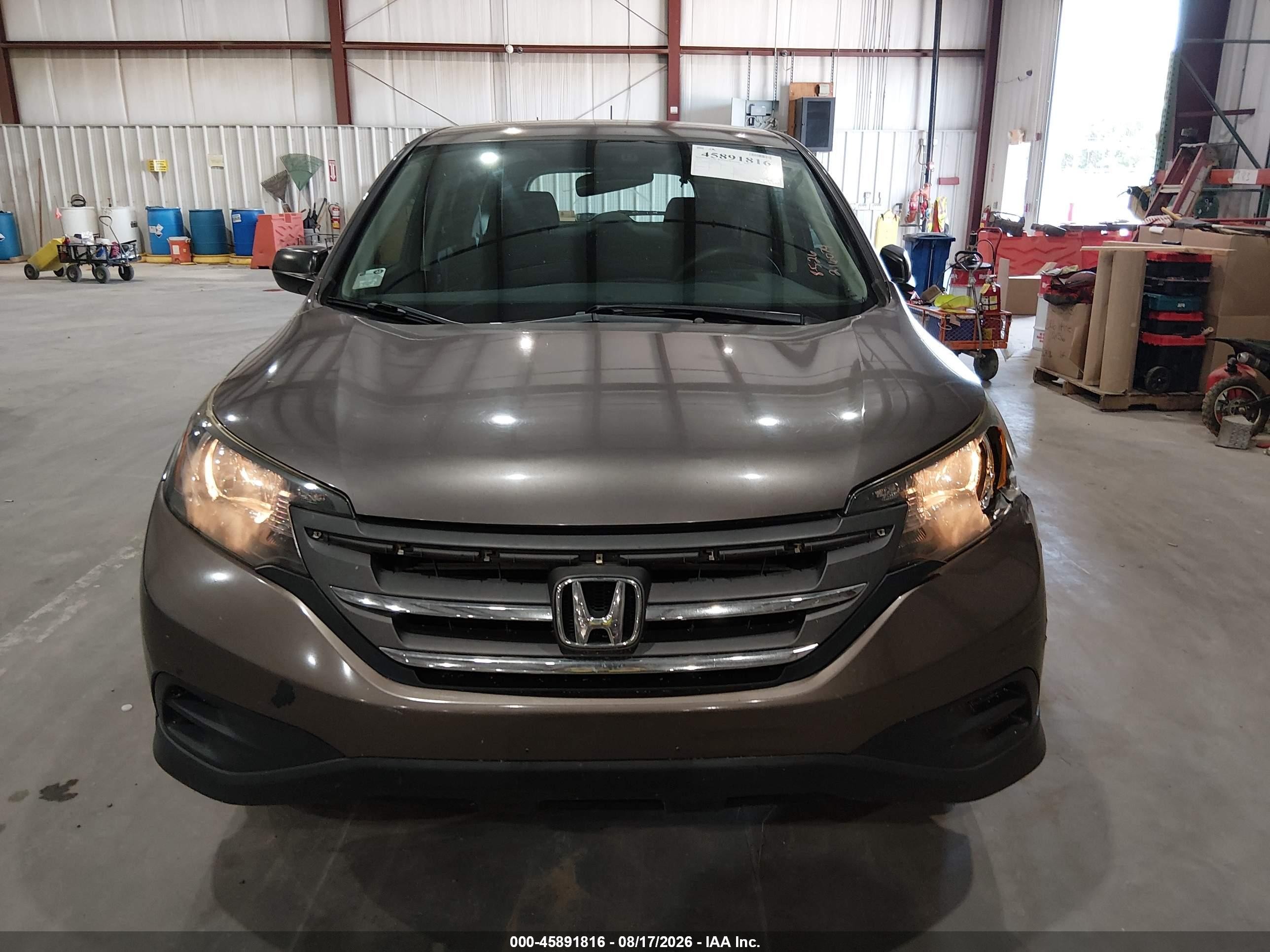 2014 Honda Cr-v Lx Gray vin: 3CZRM3H31EG703020