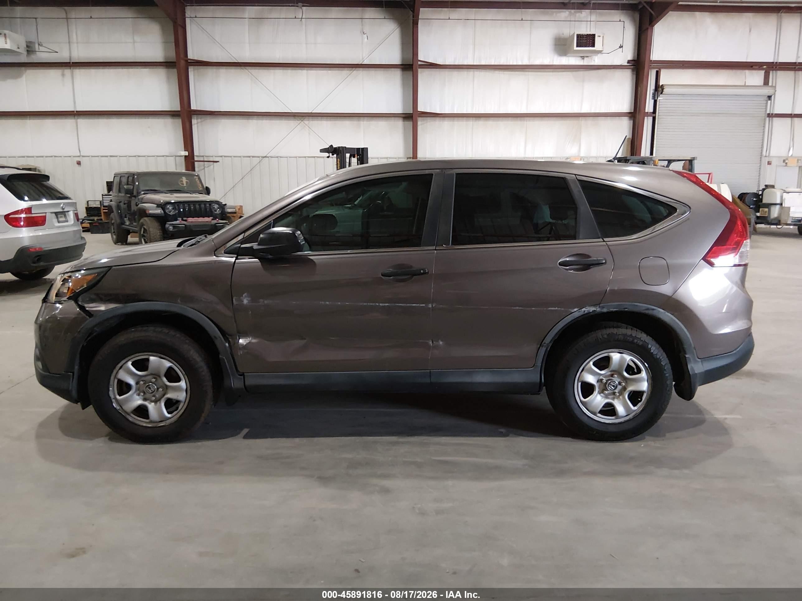 2014 Honda Cr-v Lx Gray vin: 3CZRM3H31EG703020