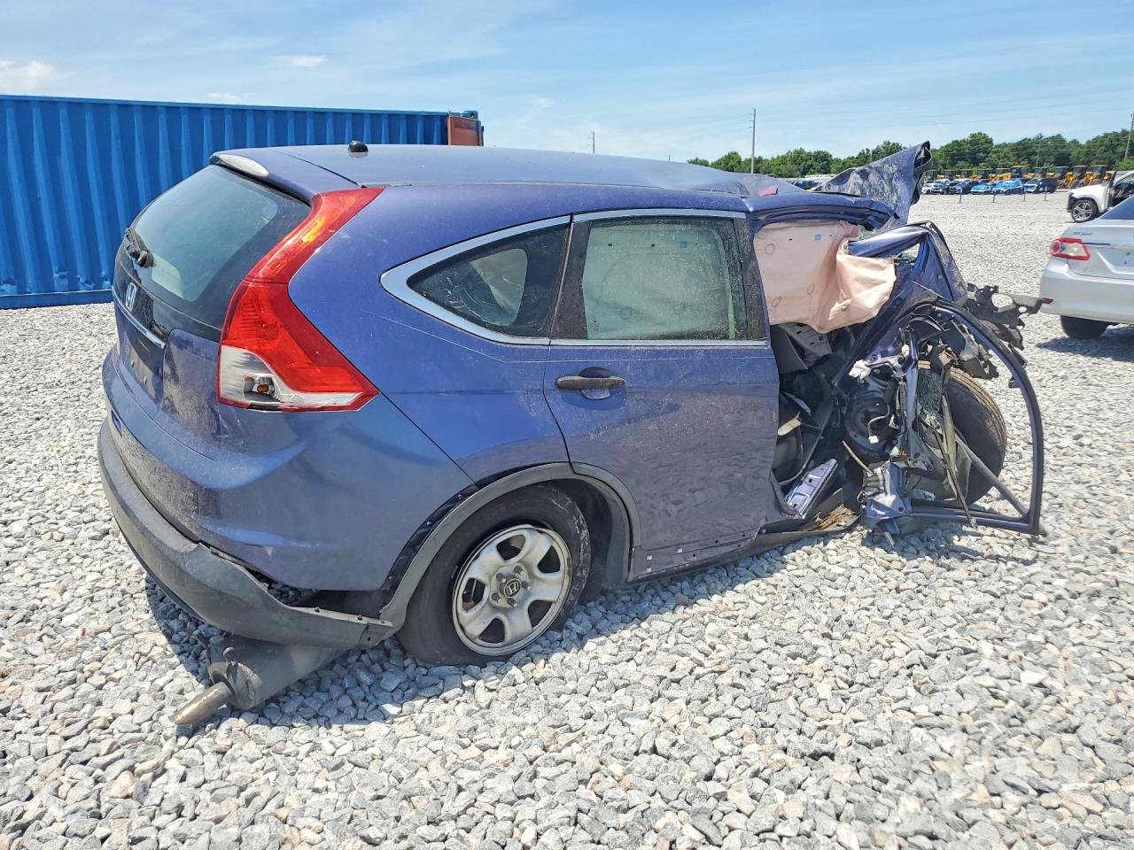 2014 Honda Cr-v Lx Blue vin: 3CZRM3H31EG710436