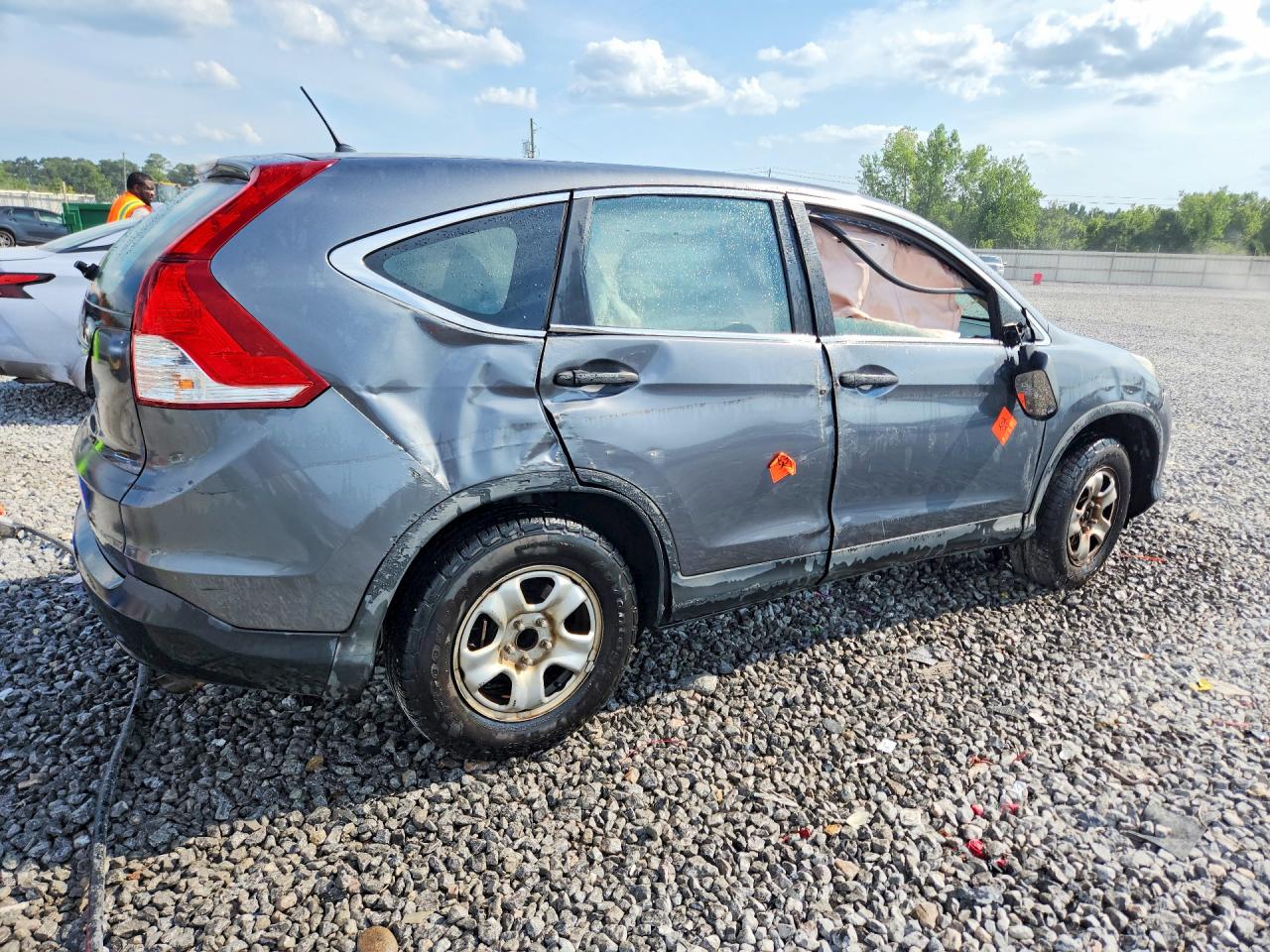 2014 Honda Cr-v Lx Gray vin: 3CZRM3H31EG711389