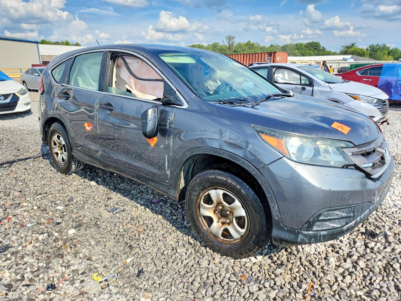 2014 Honda Cr-v Lx Gray vin: 3CZRM3H31EG711389