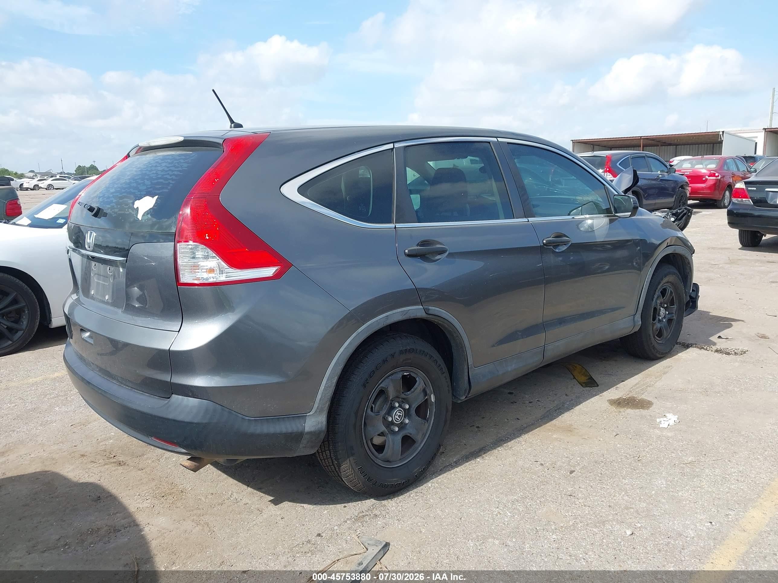 2014 Honda Cr-v Lx Gray vin: 3CZRM3H31EG715877